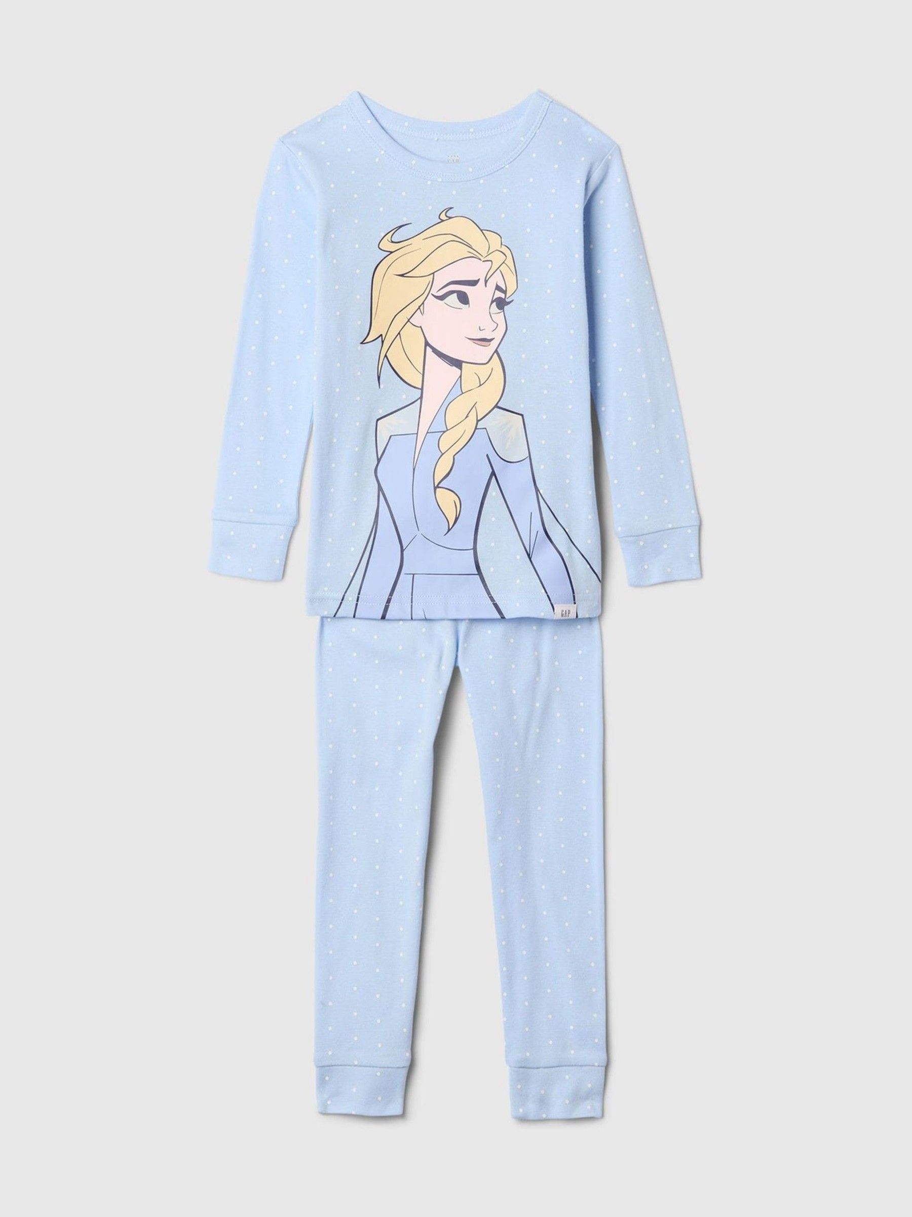 Blue Elsa Disney Brushed Cotton Princess Pyjamas Set - Image 1 of 2
