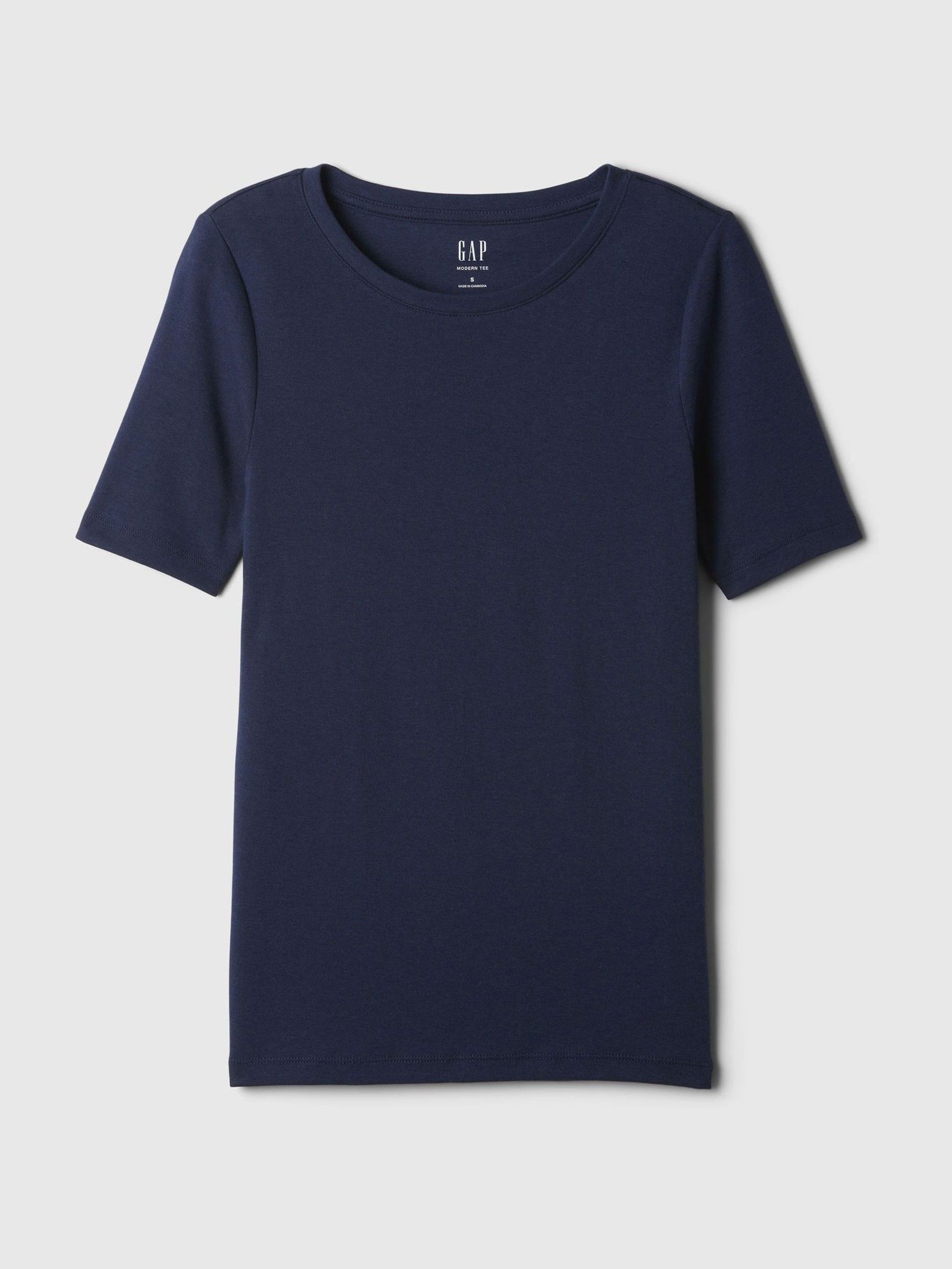 Blue Modern Crew neck T-Shirt - Image 3 of 3 Blue Modern Crew neck T-Shirt - Image 3 of 3
