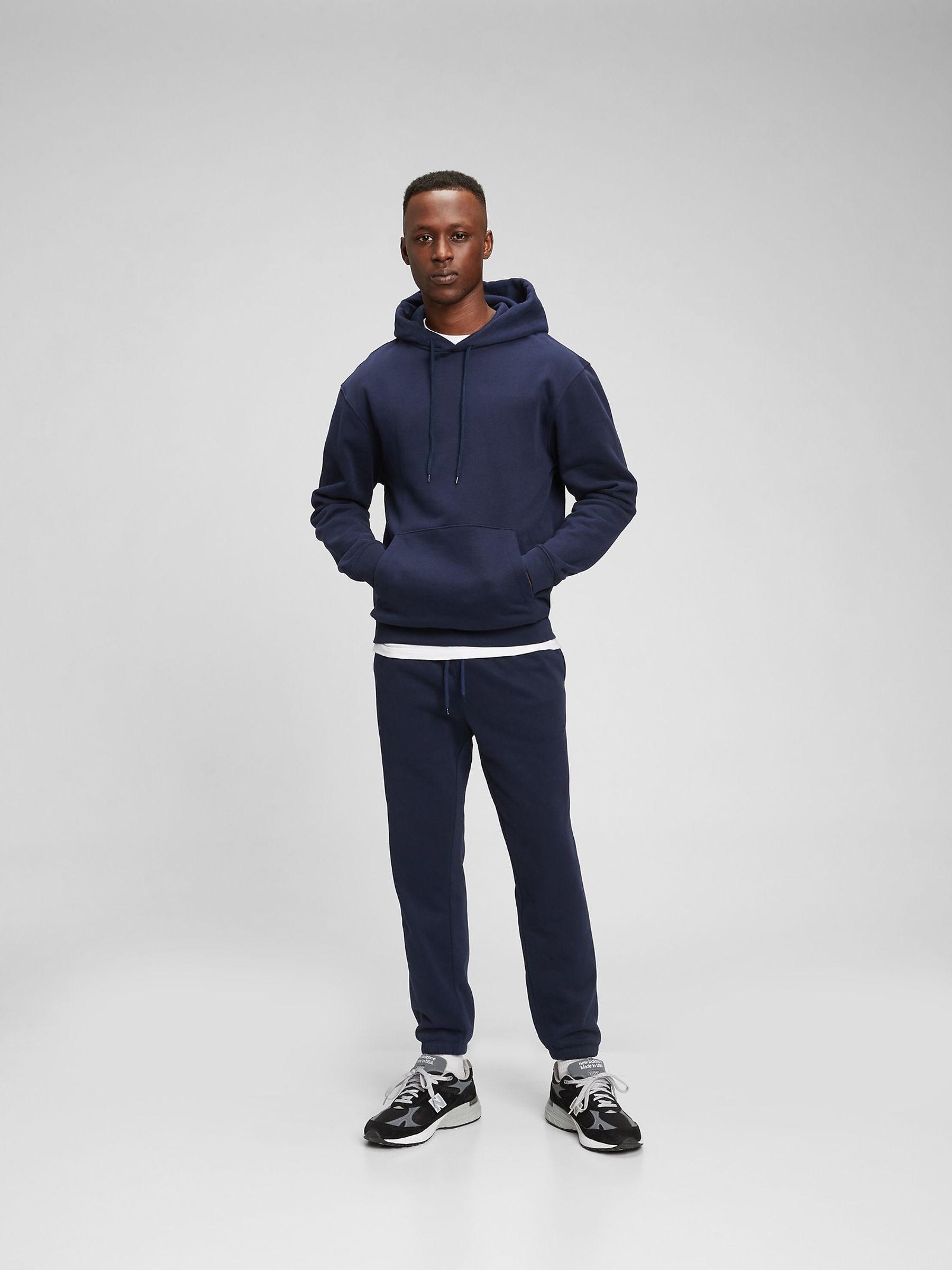 Navy Vintage Pull-On Soft Joggers - Image 1 of 1 Navy Vintage Pull-On Soft Joggers - Image 1 of 1