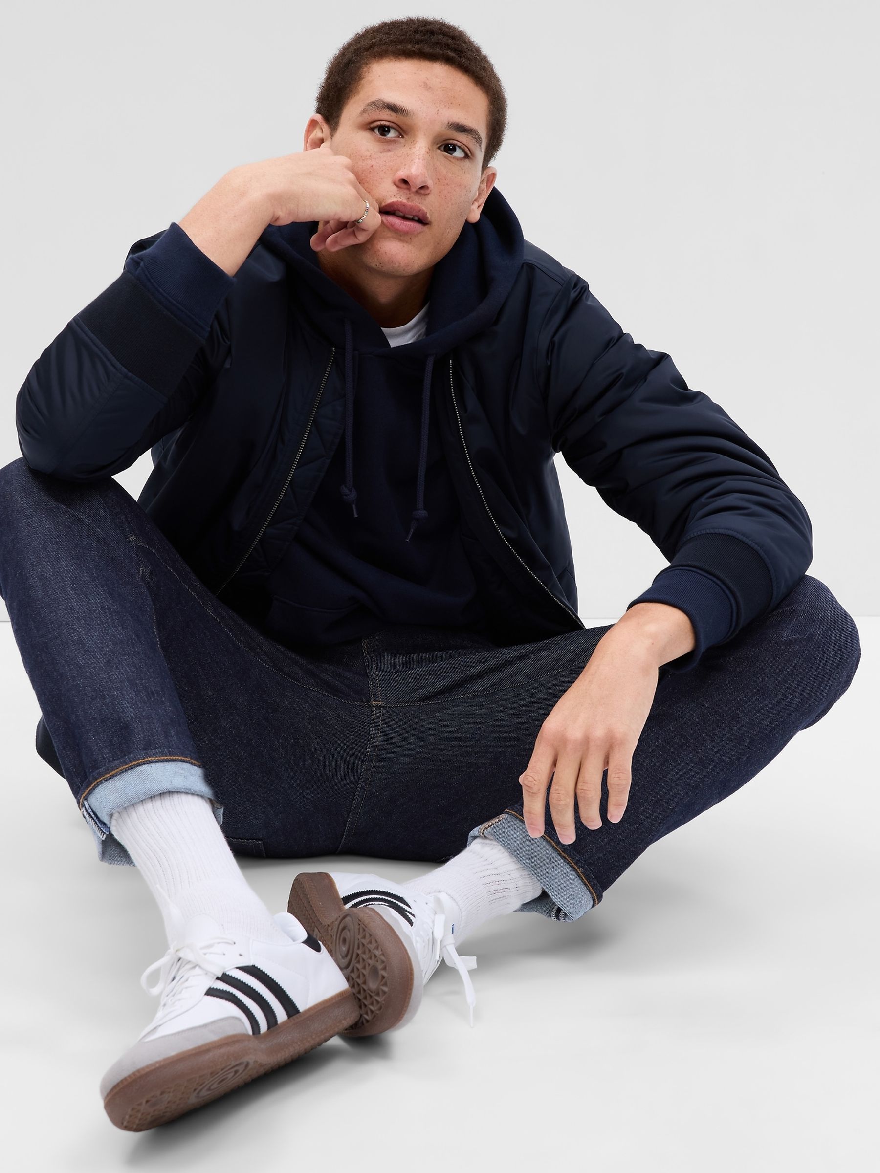 Dark Wash Slim Jeans - Image 3 of 12