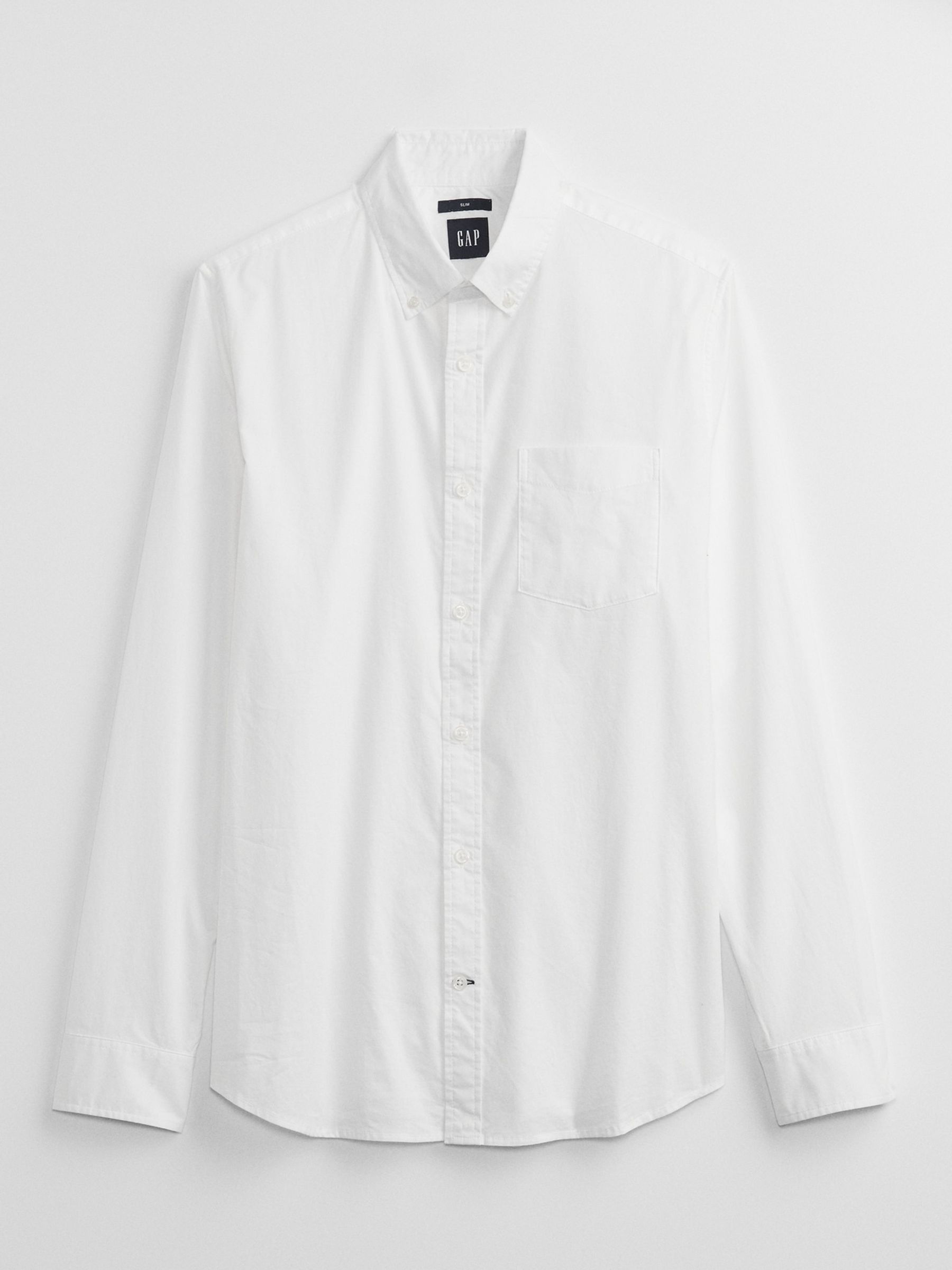 White Slim Fit Stretch Shirt - Image 3 of 5