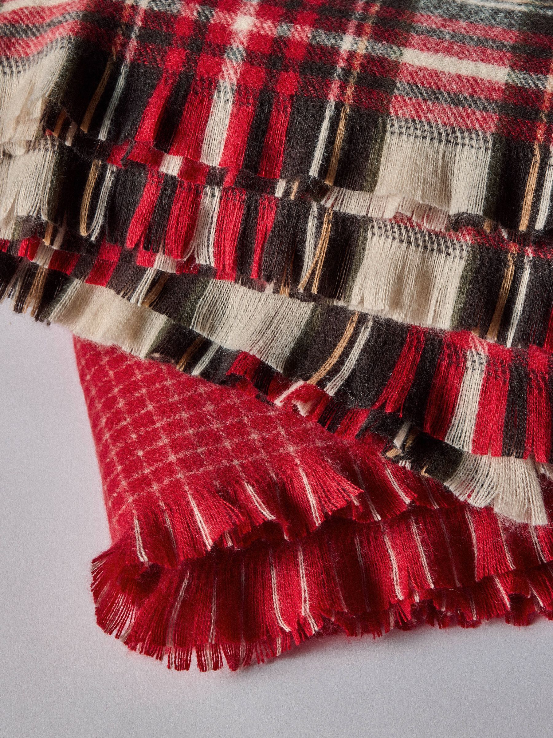 The Set 4 Pack Red Check/Windowpane Throws - Image 6 of 6 The Set 4 Pack Red Check/Windowpane Throws - Image 6 of 6