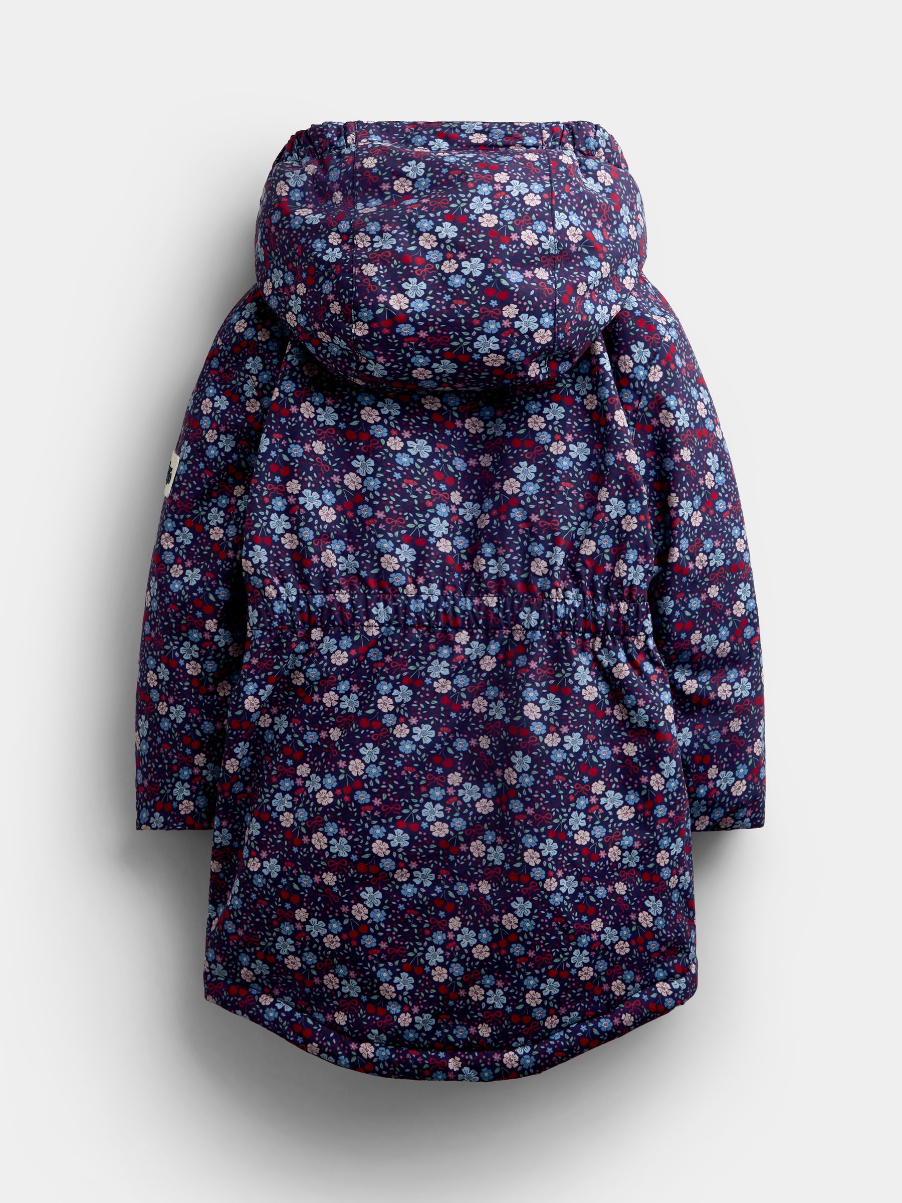Navy Ditsy Borg Lined Parka - Image 3 of 4