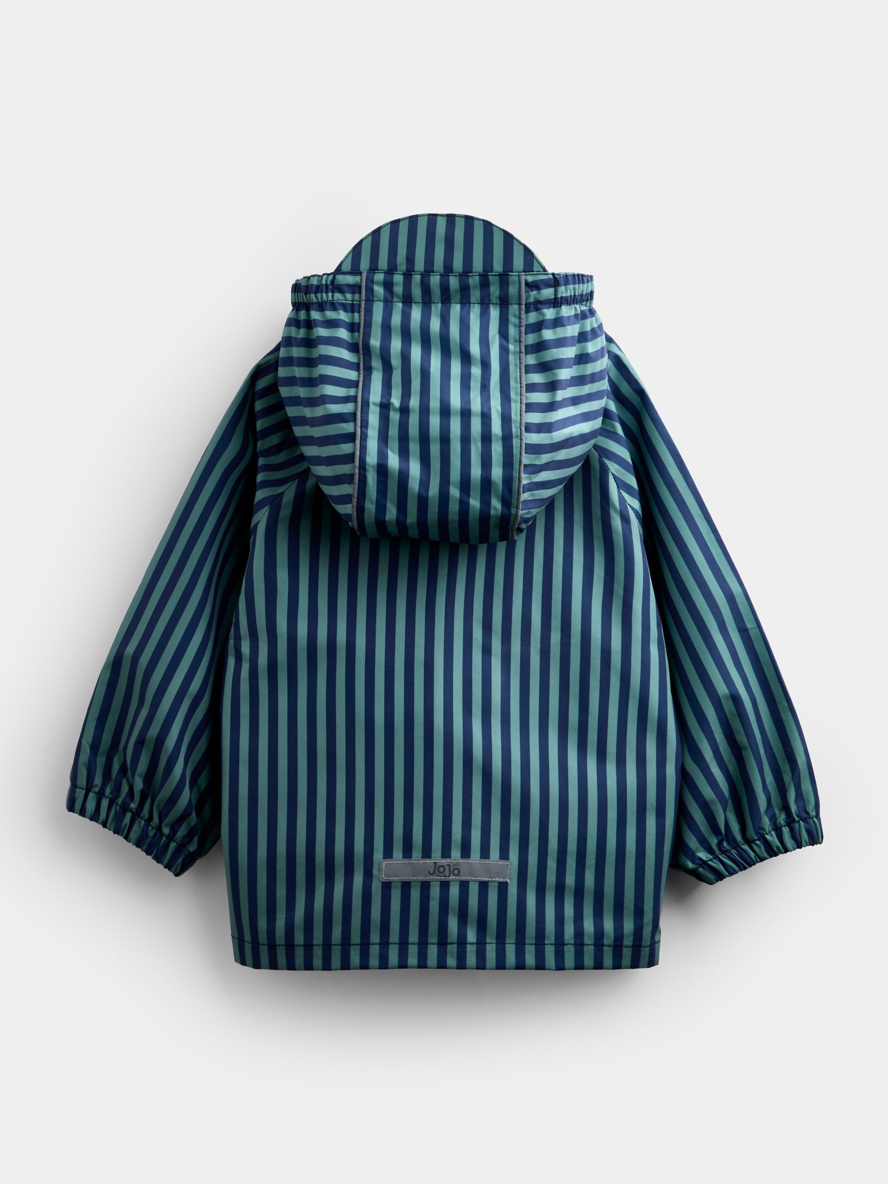 Green Stripe Waterproof Packaway Jacket - Image 2 of 4 Green Stripe Waterproof Packaway Jacket - Image 2 of 4