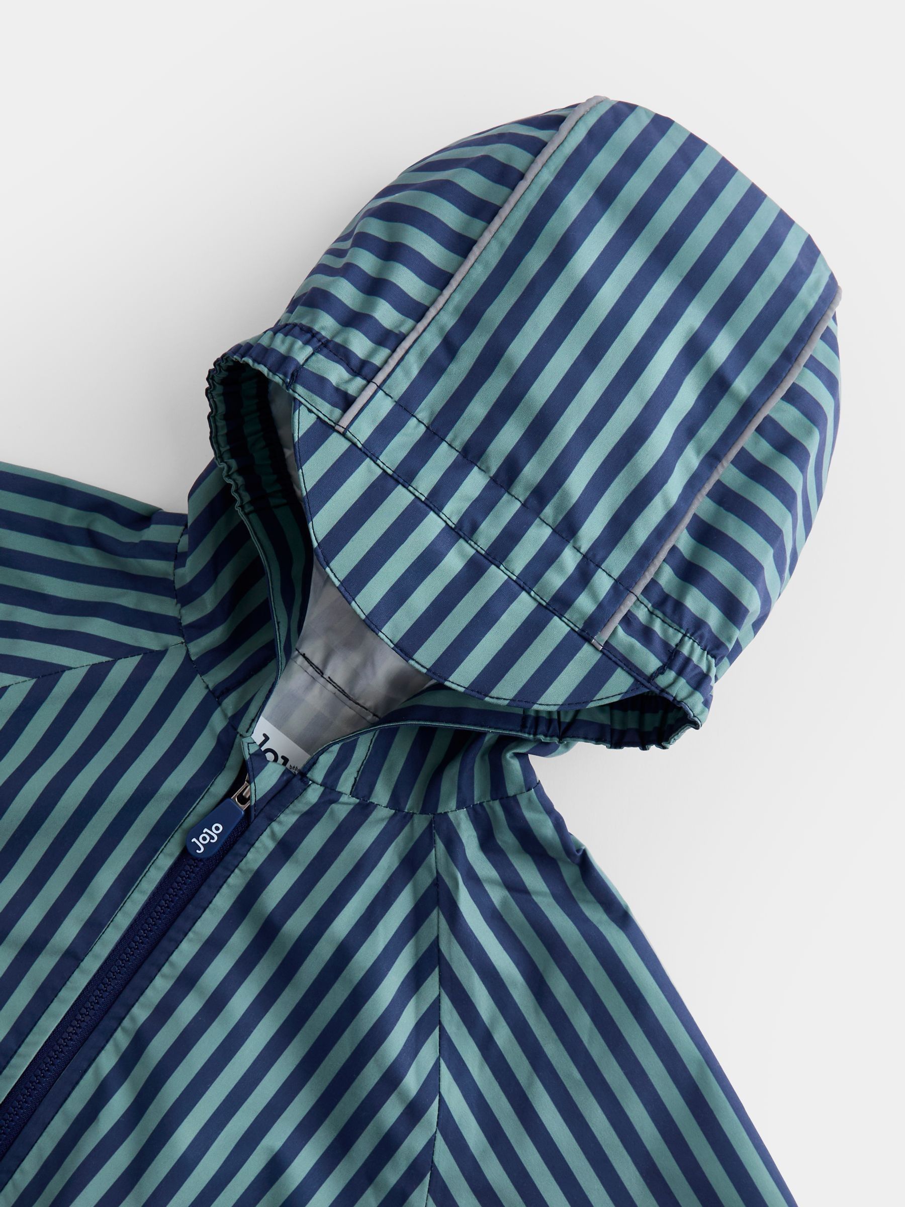 Green Stripe Waterproof Packaway Jacket - Image 3 of 4