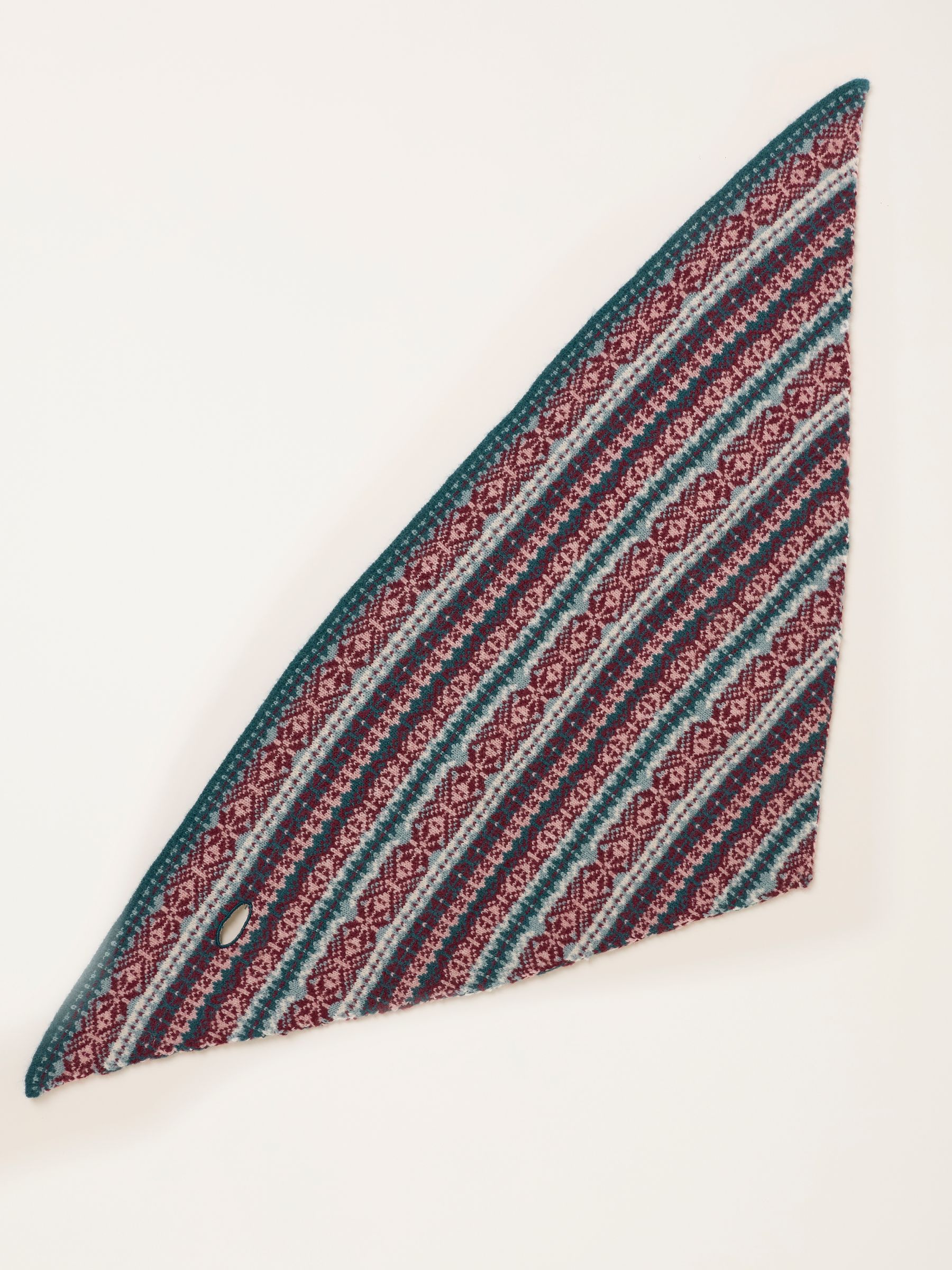 Multi Fairisle Triangle Scarf - Image 3 of 3