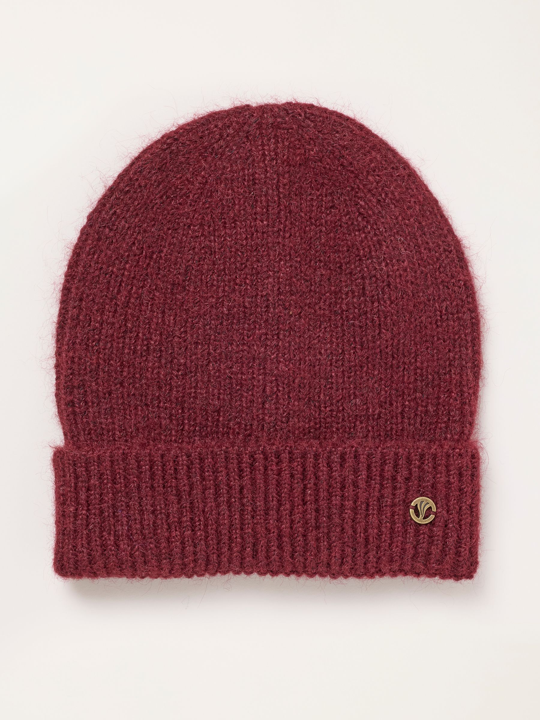 Burgundy Check Scarf and Beanie Gift Set - Image 4 of 4