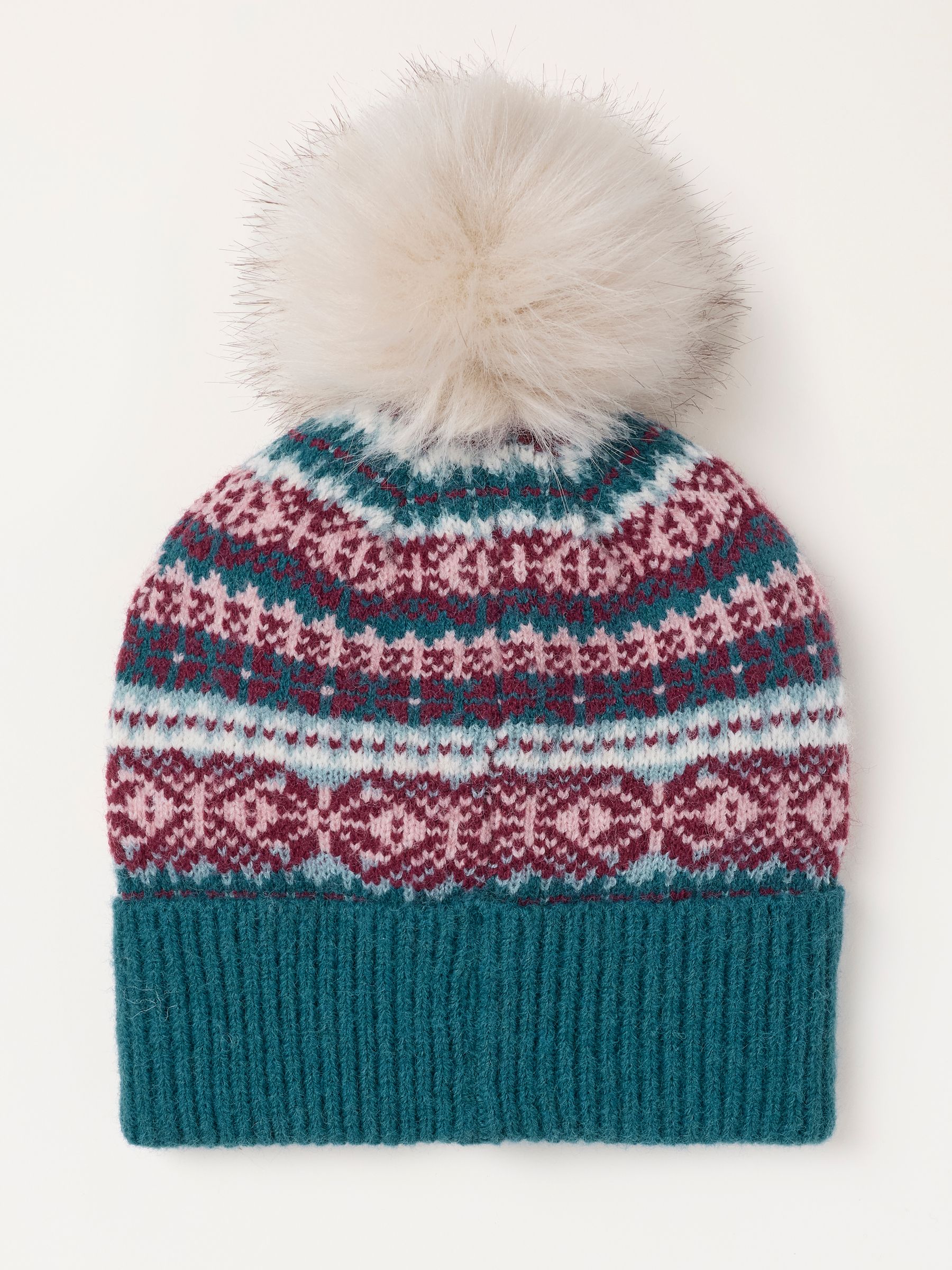 Multi Fairisles Bobble Hat - Image 2 of 3