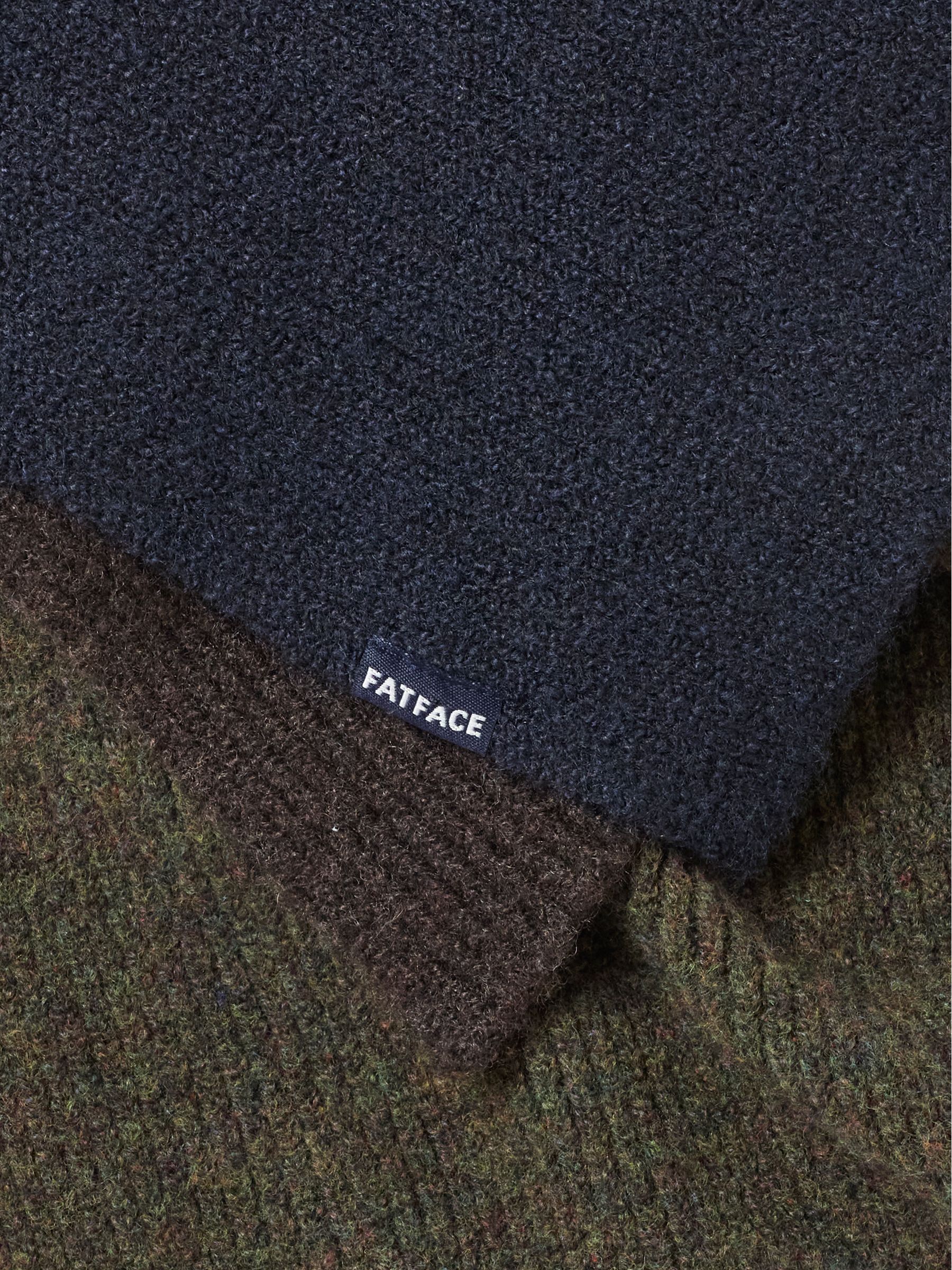 Navy Leo Colour Block Scarf - Image 2 of 3
