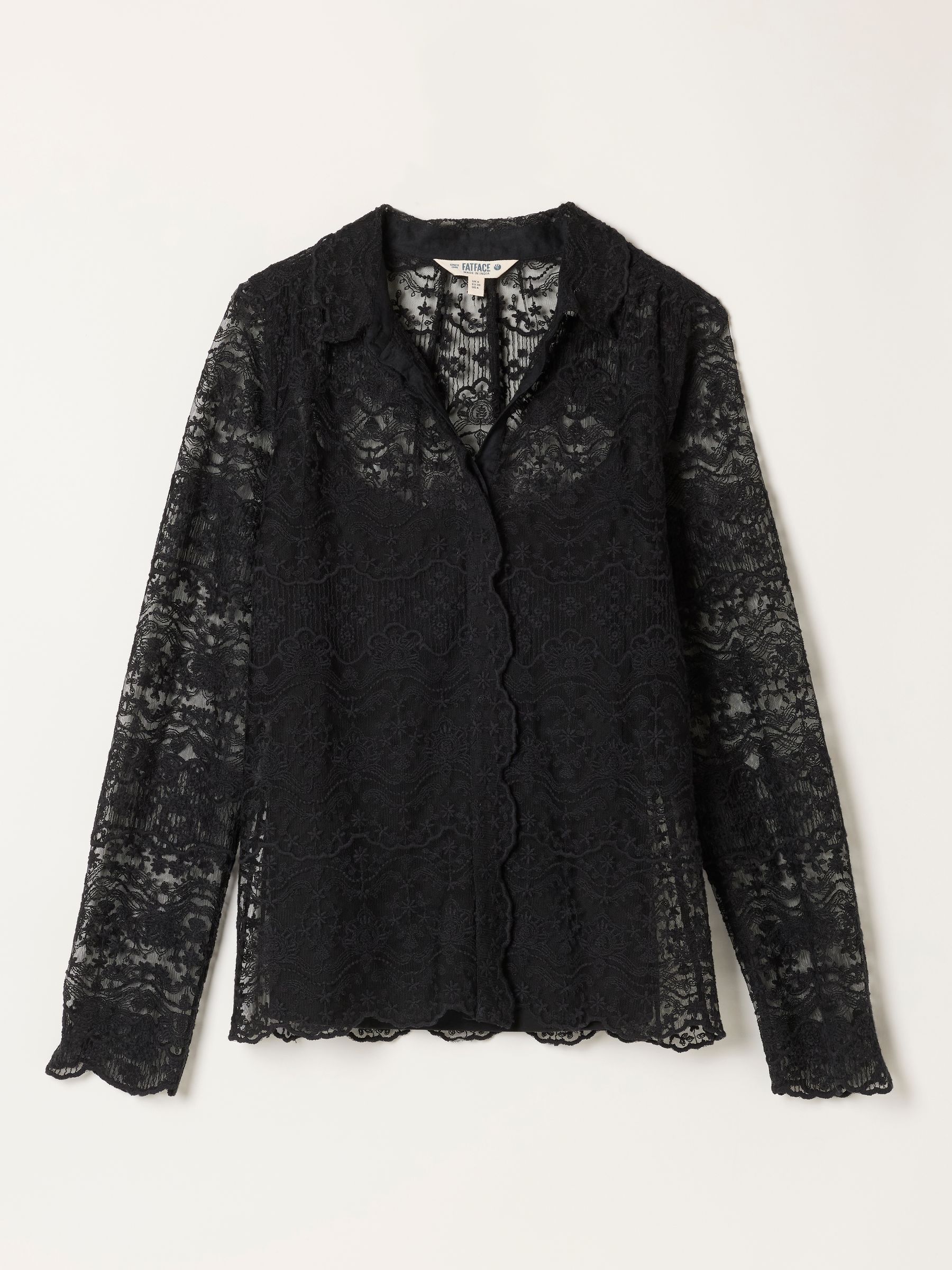 Black Lace 2 in 1 Shirt - Image 6 of 6