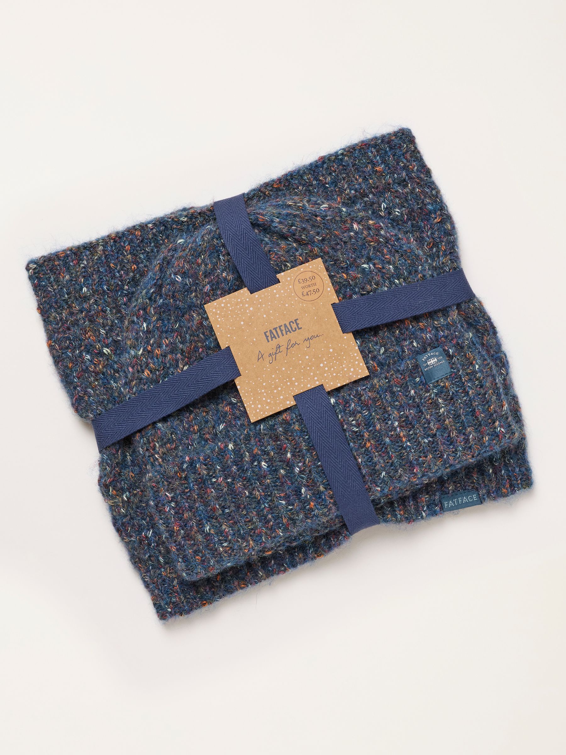 Blue Nep Knitted Snood and Beanie Set - Image 1 of 3