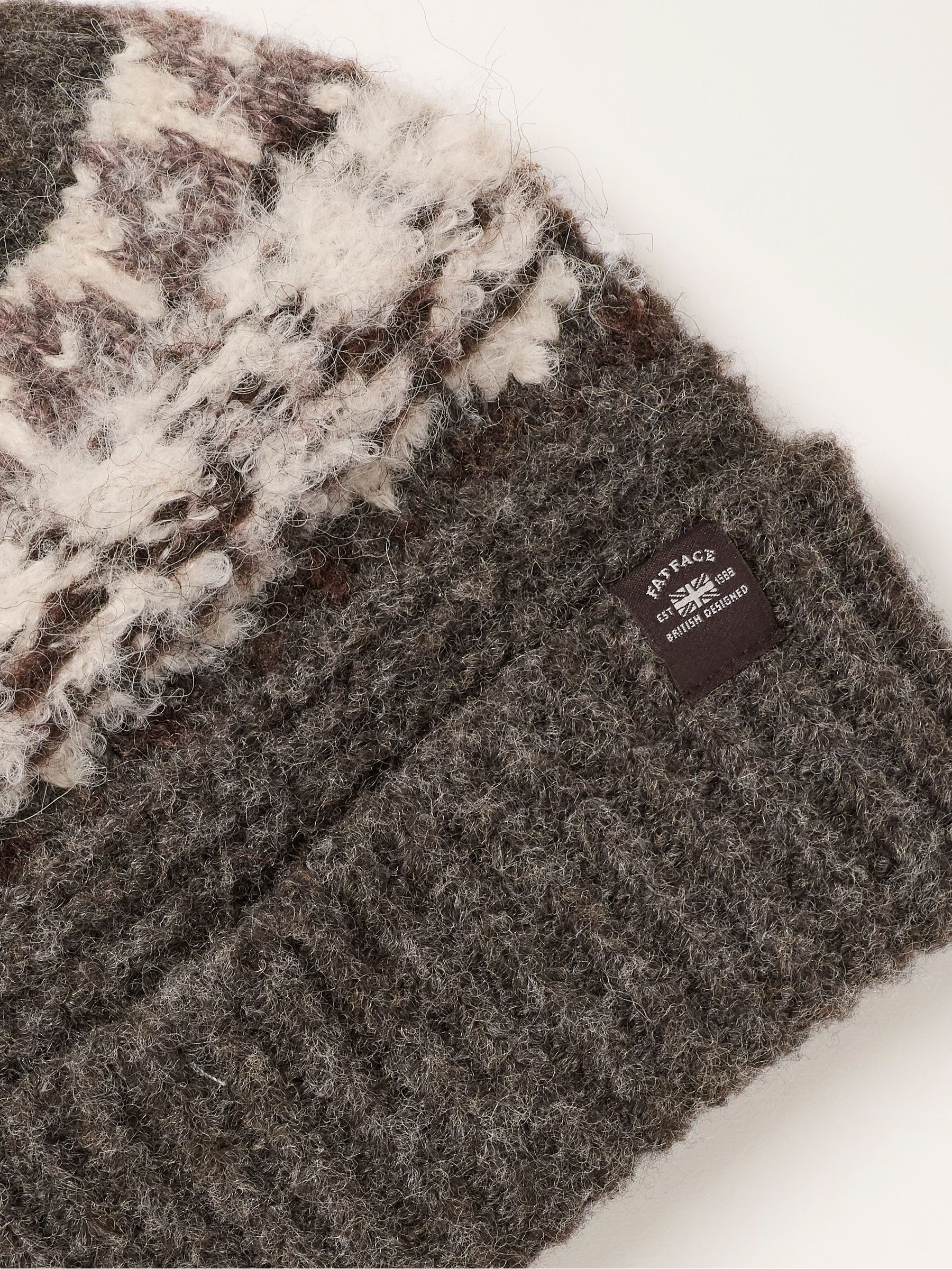 Brown Fairisles Brushed Beanie - Image 3 of 3