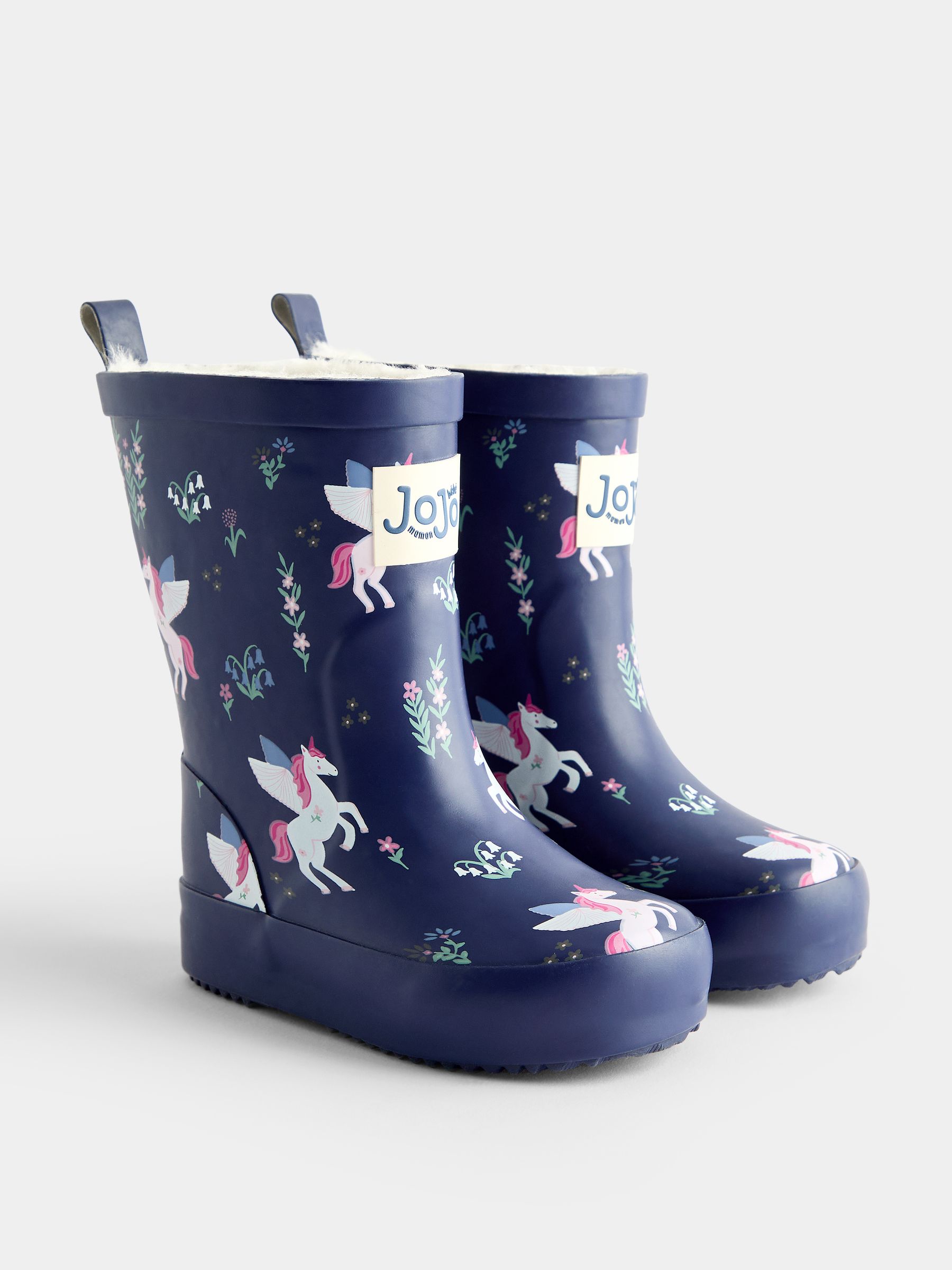 Blue Unicorn Cosy Lined Wellies - Image 1 of 4 Blue Unicorn Cosy Lined Wellies - Image 1 of 4