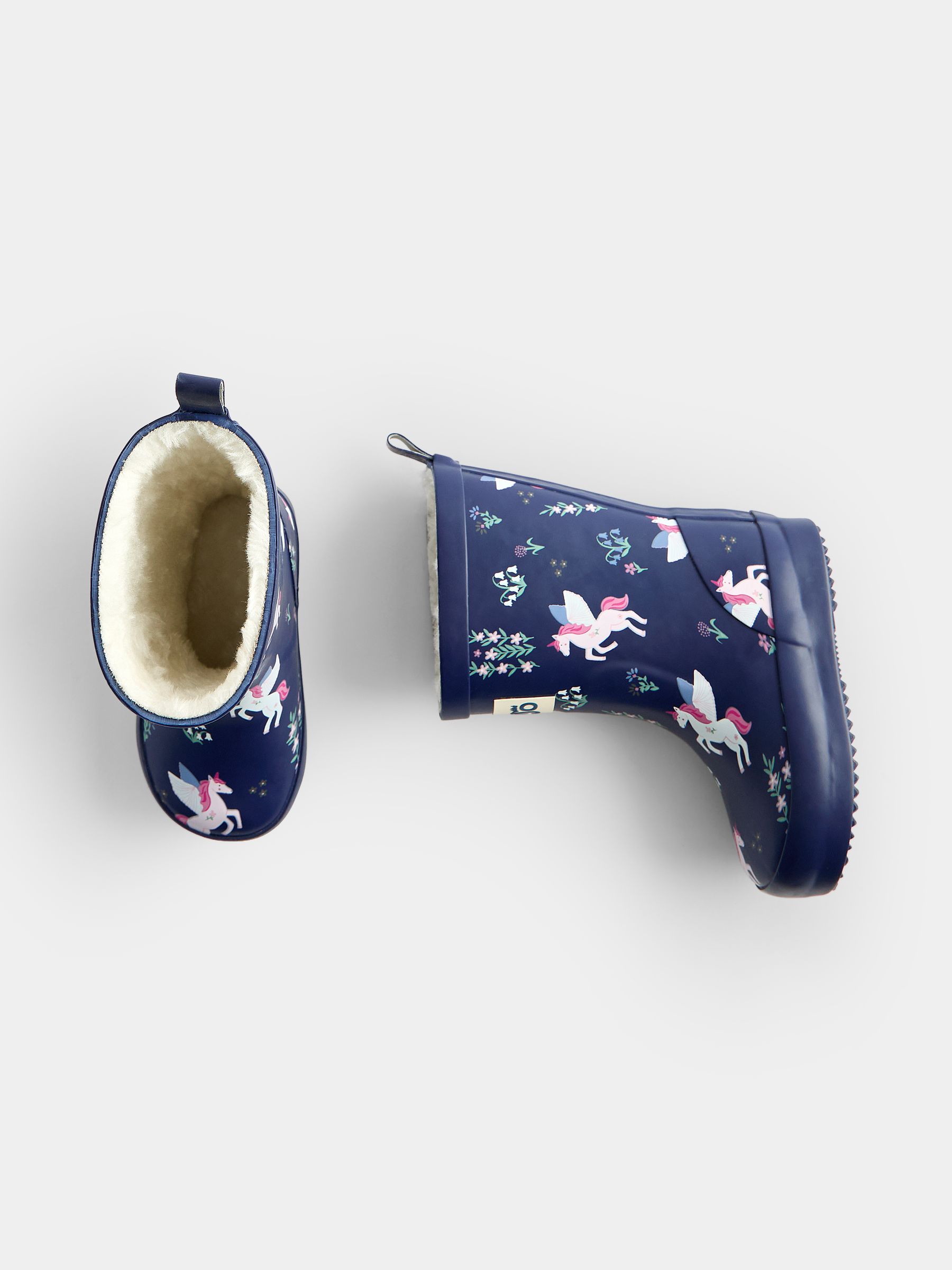 Blue Unicorn Cosy Lined Wellies - Image 4 of 4