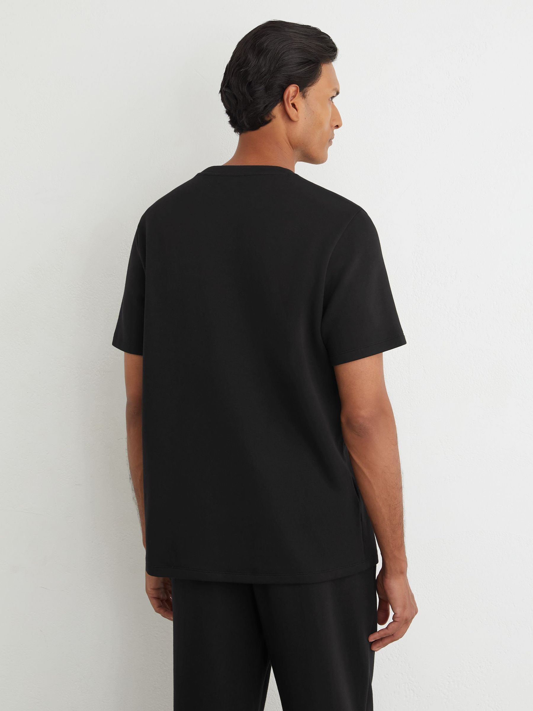 Premium Interlock Modern-Fit T-Shirt in Black - Image 5 of 6