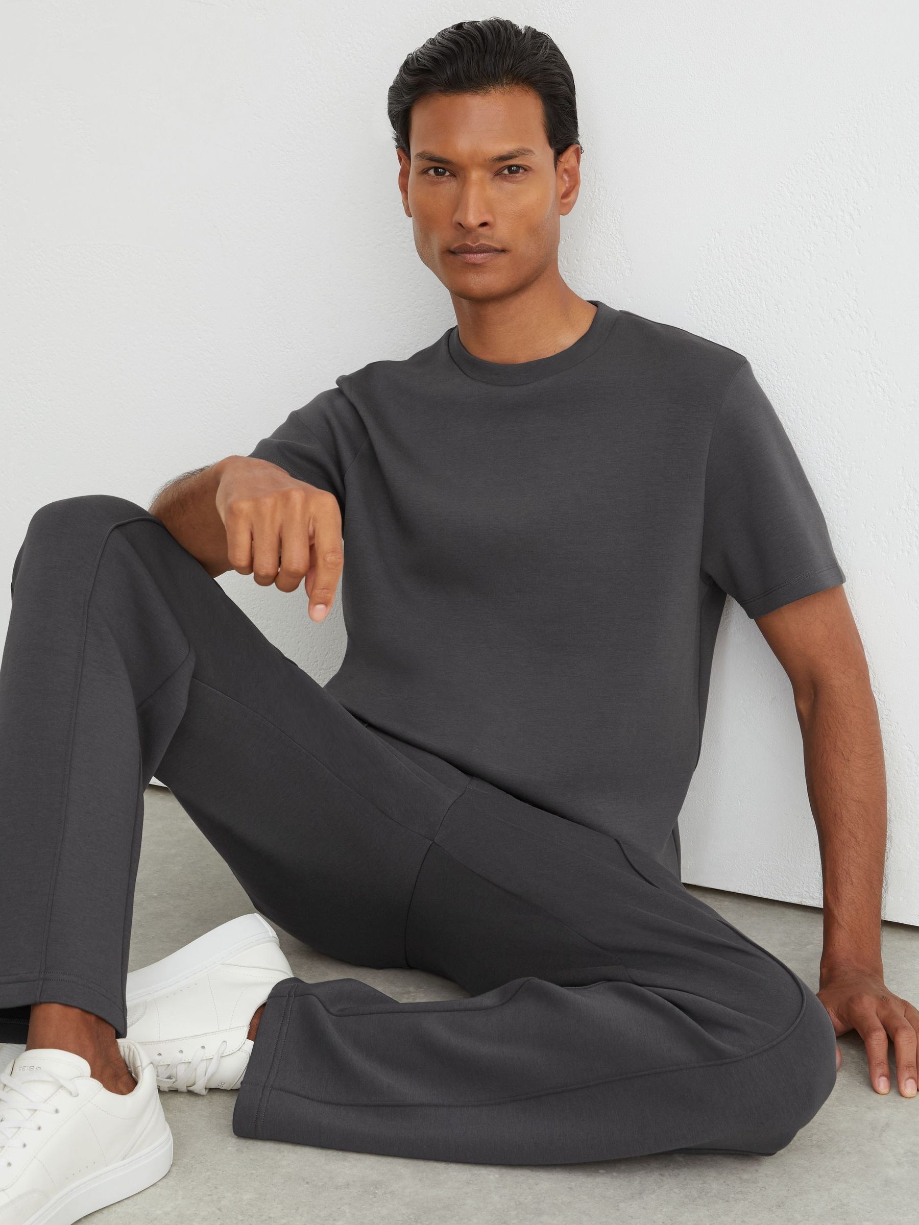 Jersey interlock suédé