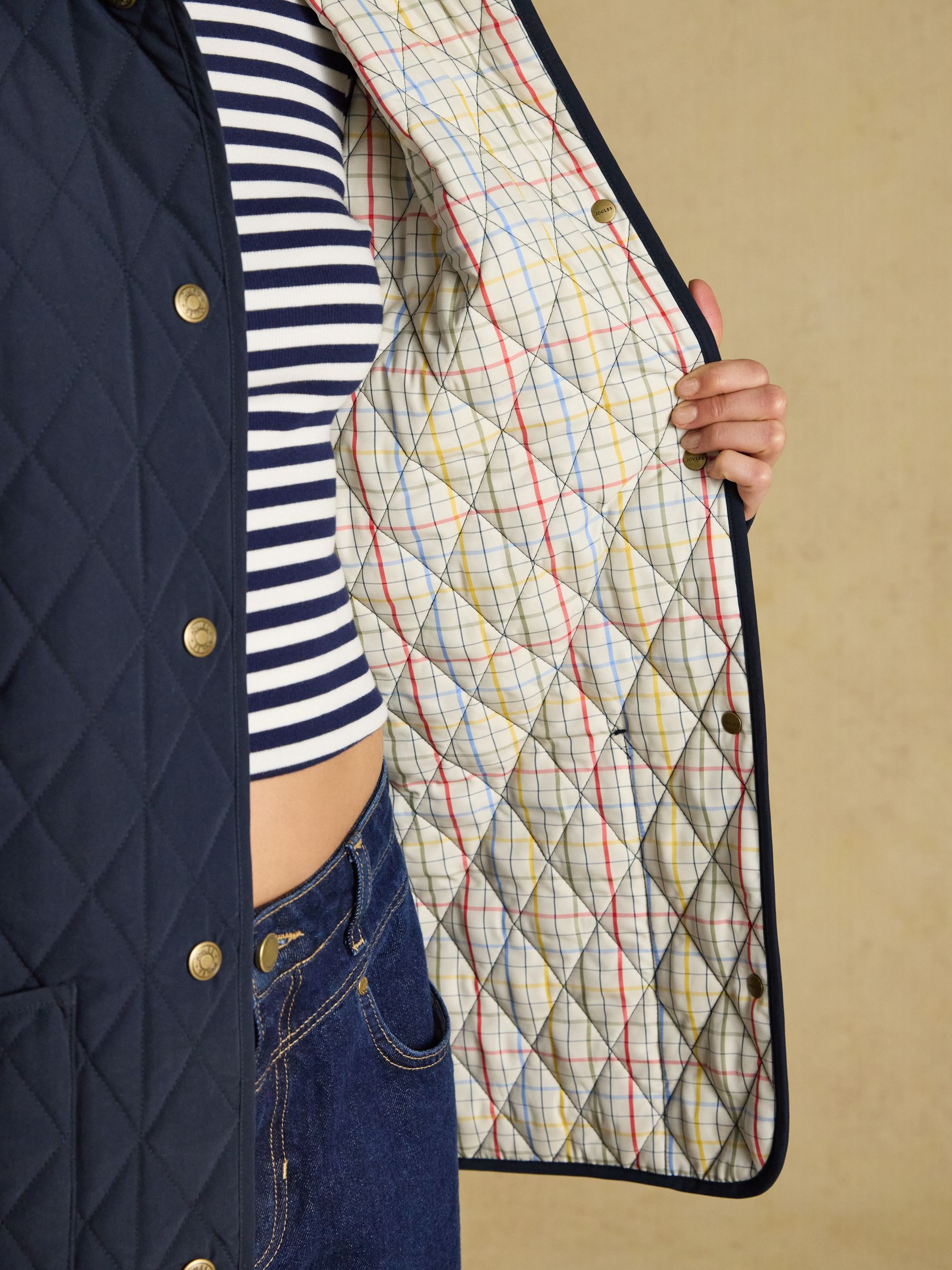 Oakham Navy Oversized Quilted Barn Jacket - Image 11 of 12