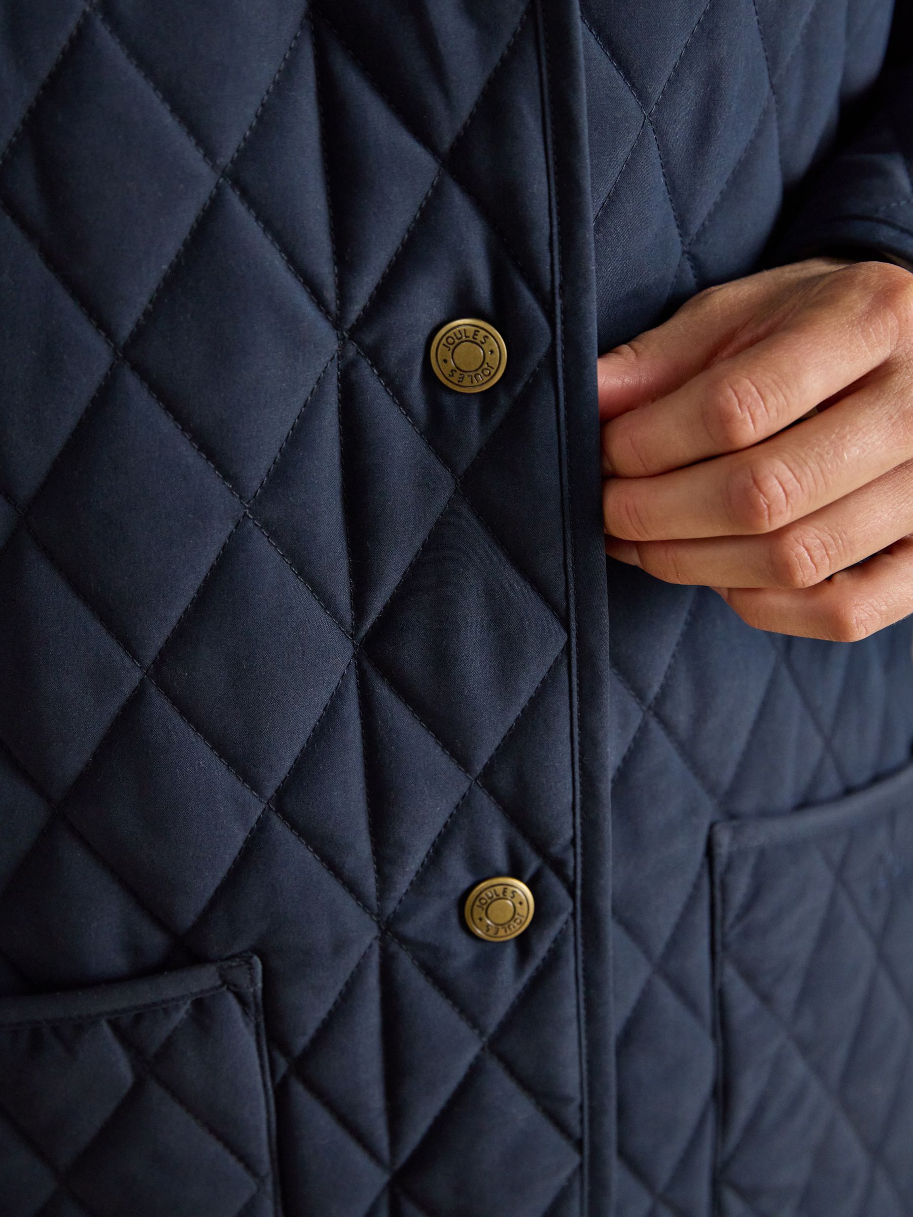 Oakham Navy Oversized Quilted Barn Jacket - Image 6 of 12