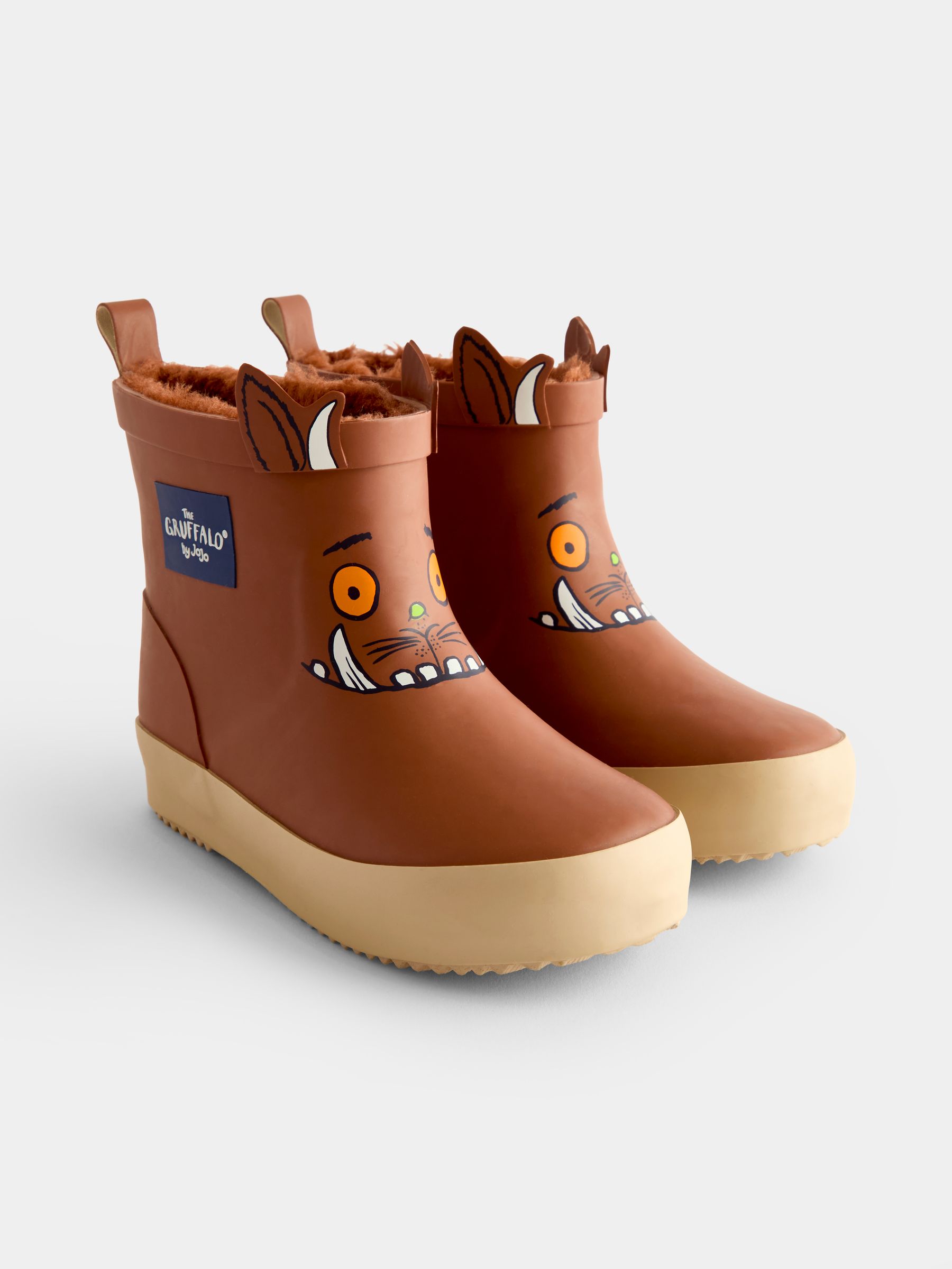 Brown The Gruffalo Short Cosy Lined Wellies - Image 1 of 4 Brown The Gruffalo Short Cosy Lined Wellies - Image 1 of 4