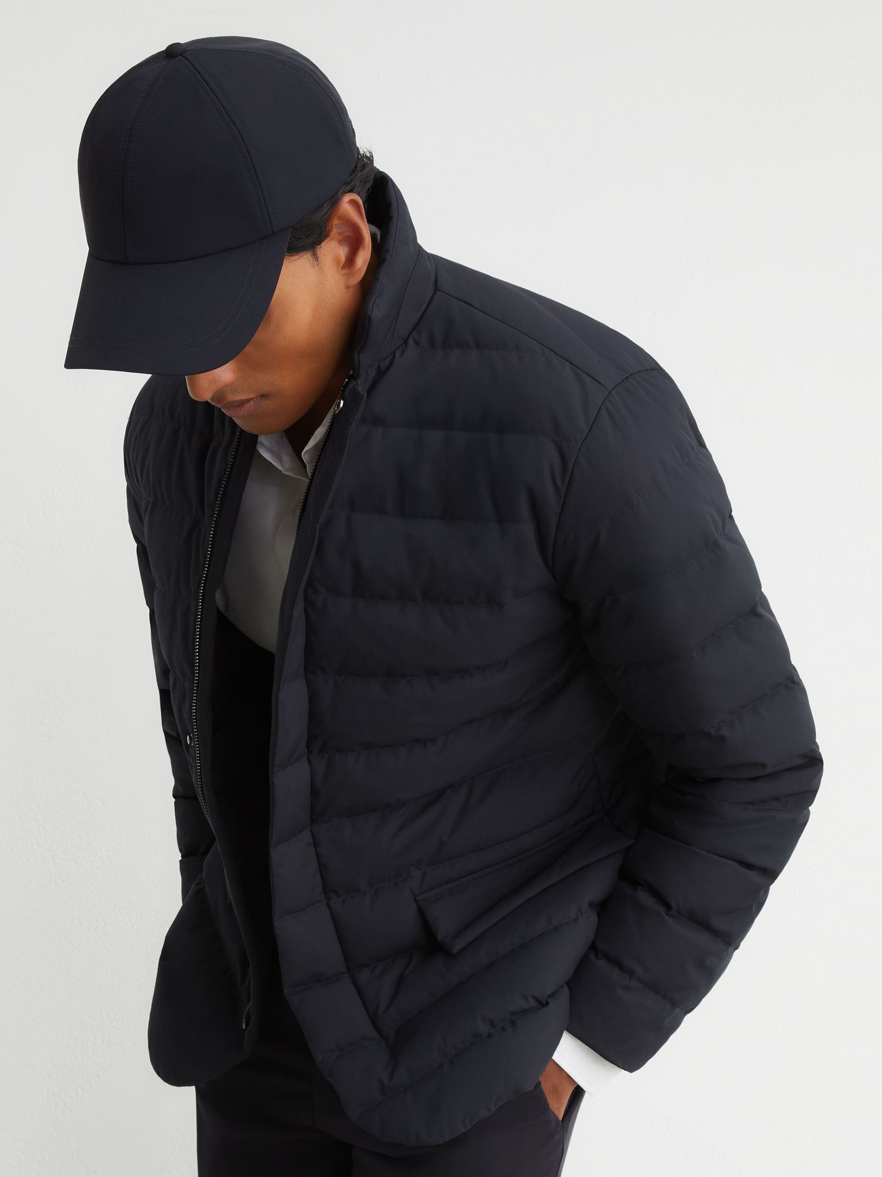 Jacket in Navy - Image 1 of 9