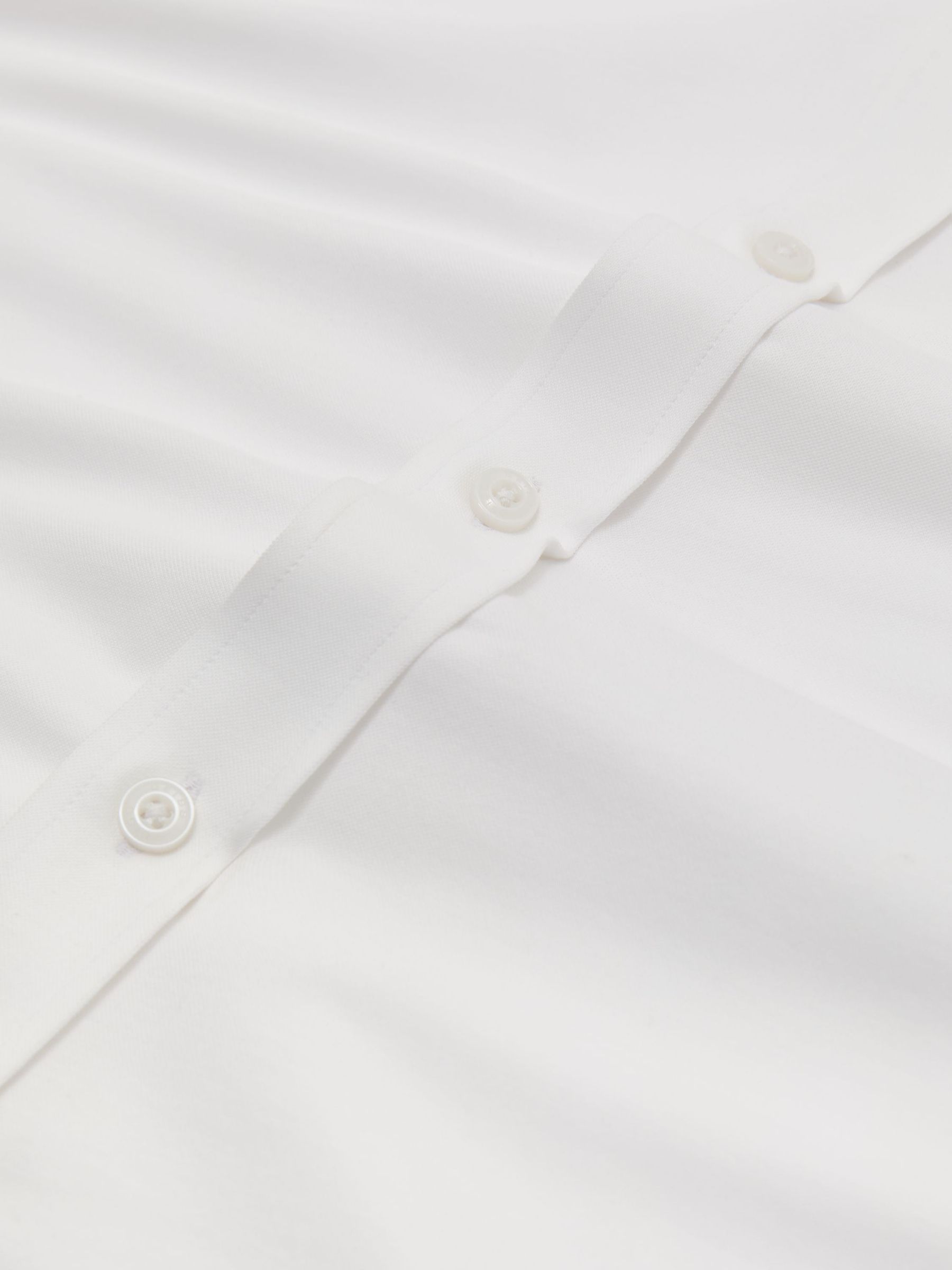 R-Flex Cotton-Blend Stretch Jersey Shirt Slim-Fit in White - Image 8 of 9