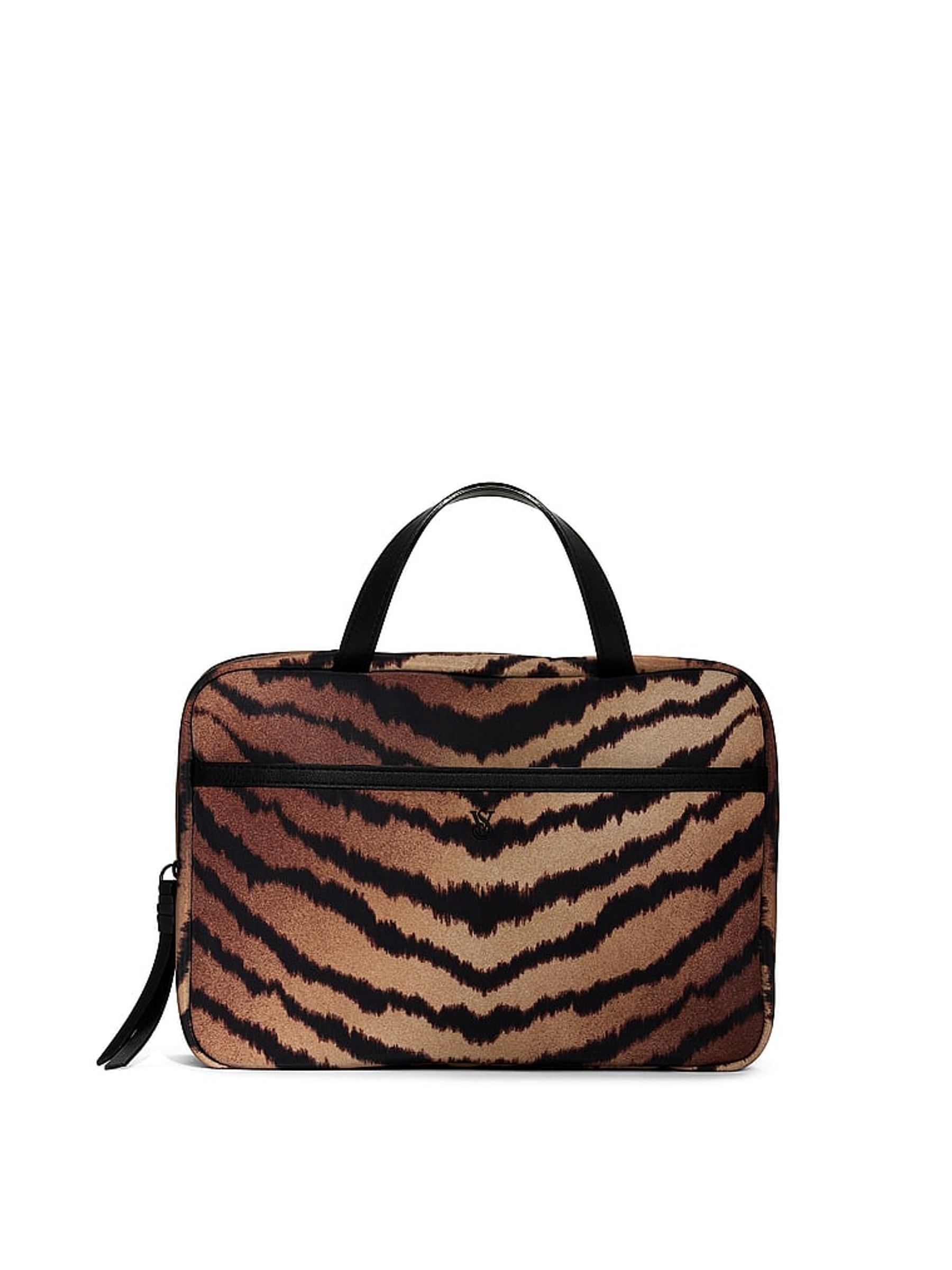 Brown Tiger Stripe Makeup Bag - Image 1 of 3