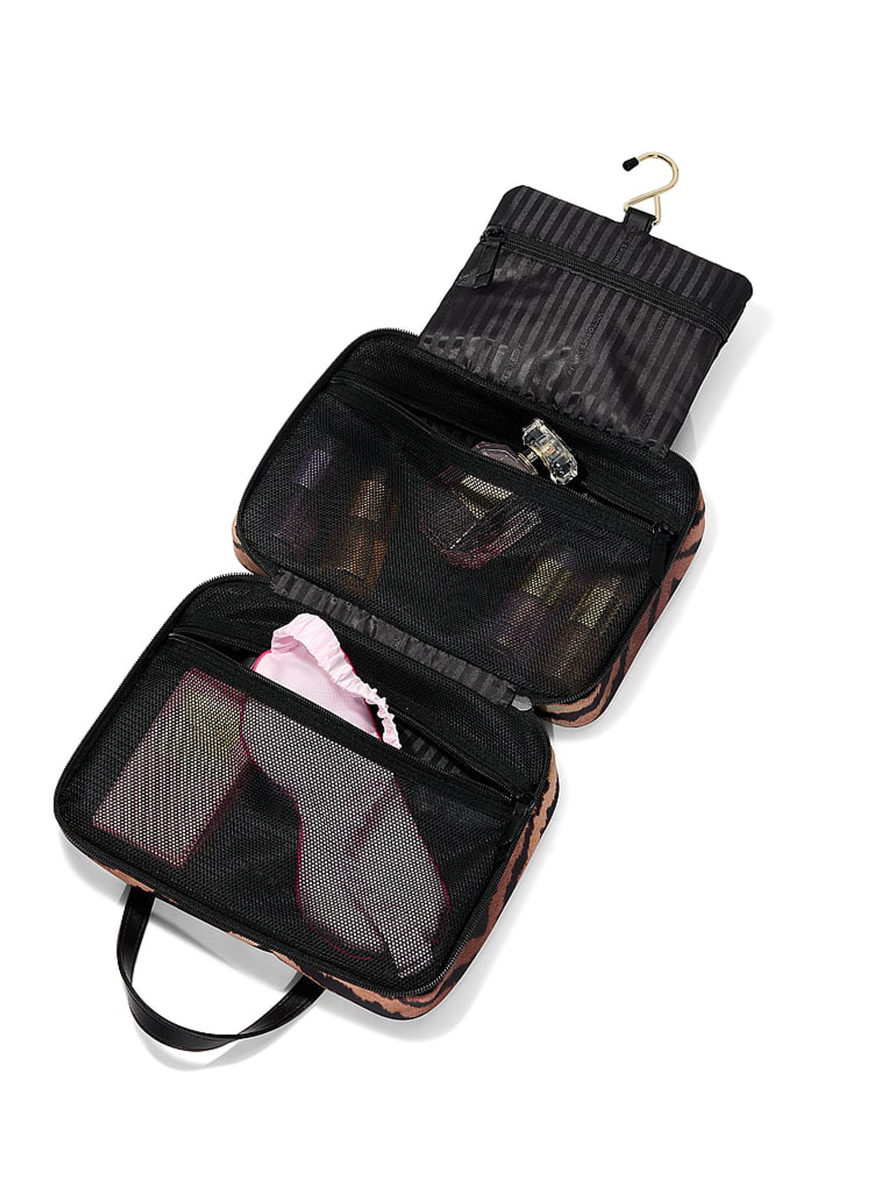 Brown Tiger Stripe Makeup Bag - Image 3 of 3