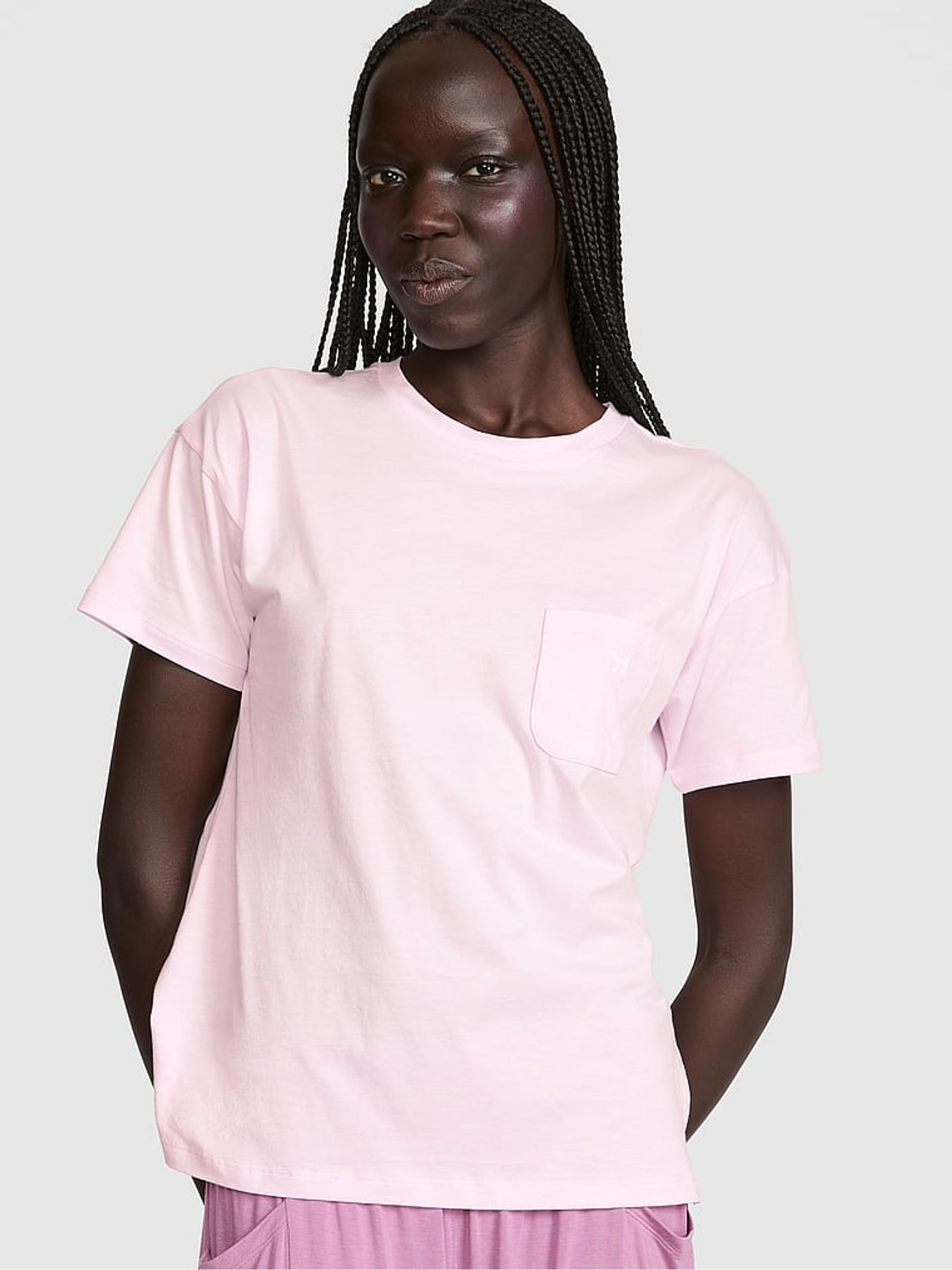 Pink Tulip Longline Pyjama Top - Image 1 of 2