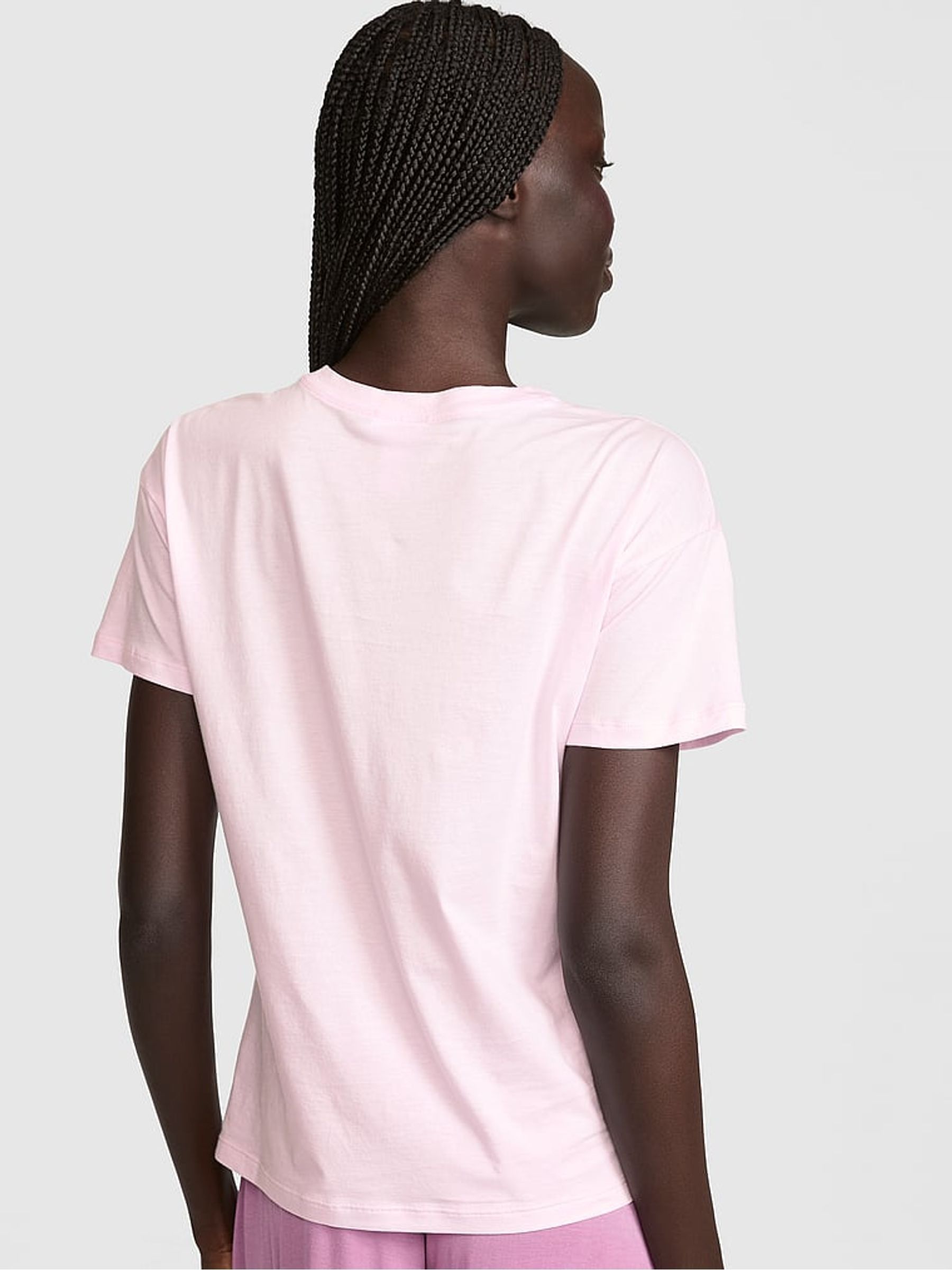 Pink Tulip Longline Pyjama Top - Image 2 of 2