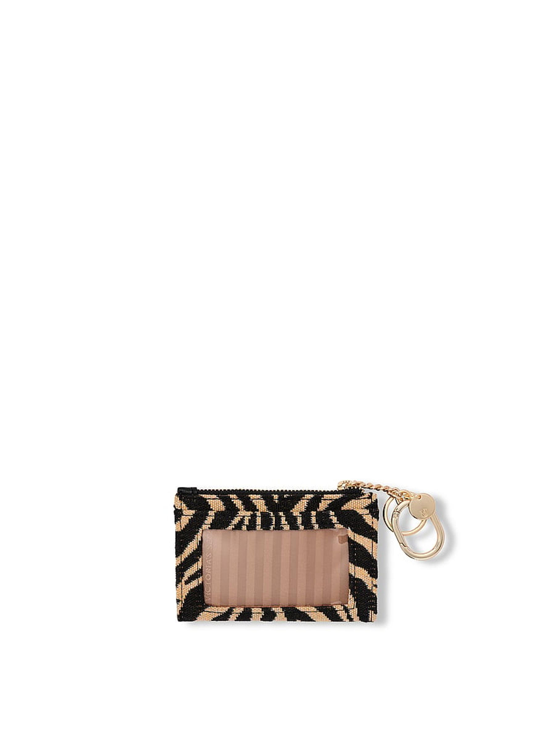 Brown Tiger Stripe Foldable Keyring Card Holder - Image 3 of 3 Brown Tiger Stripe Foldable Keyring Card Holder - Image 3 of 3