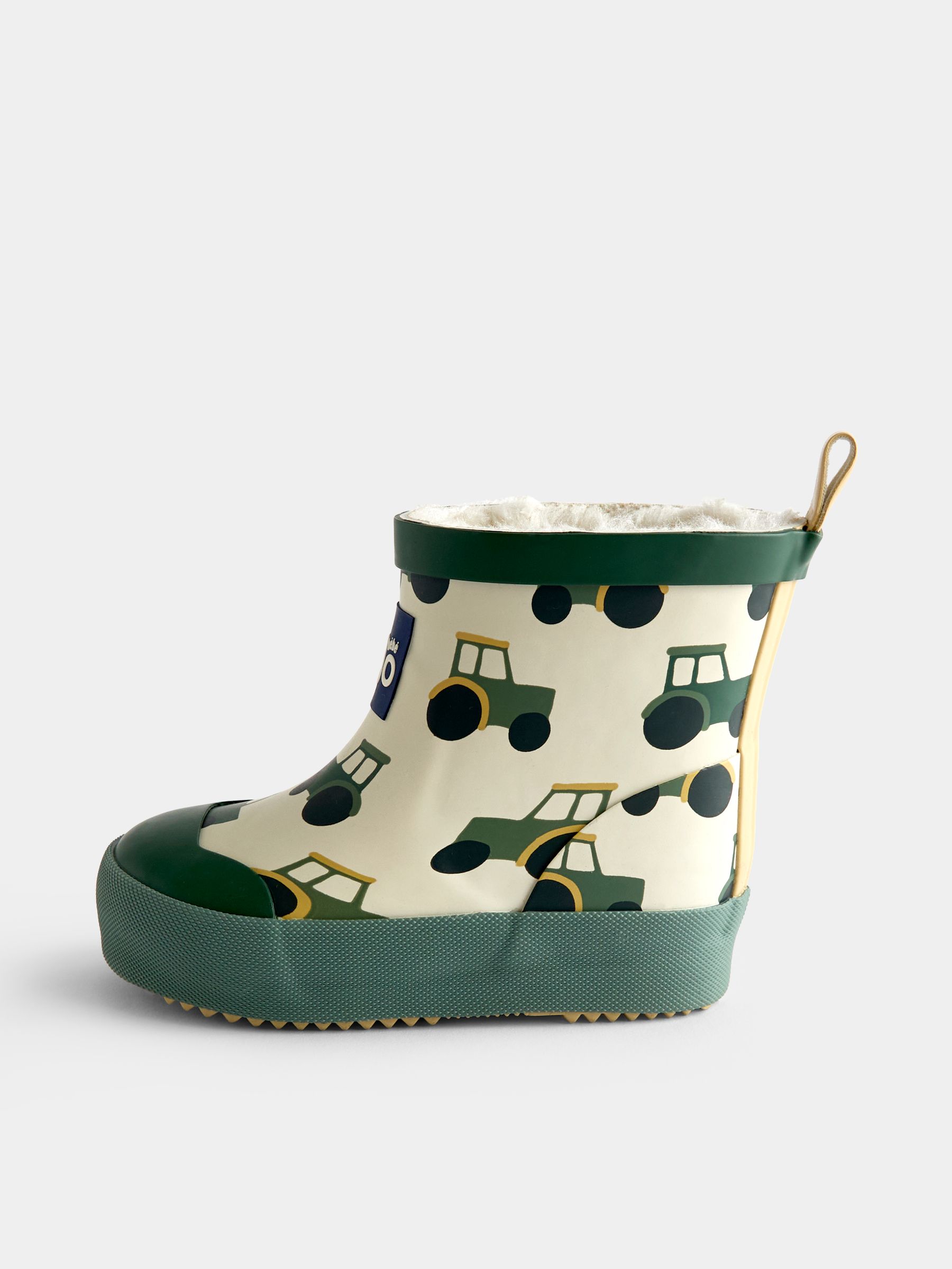 Green Tractor Cosy Ankle Wellies - Image 3 of 4