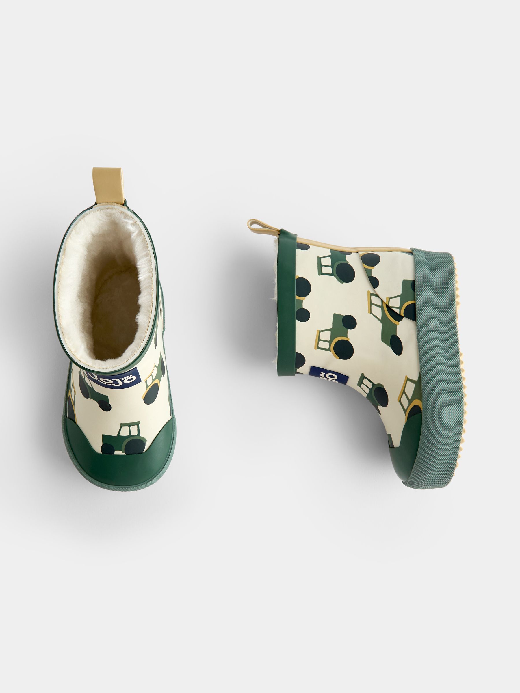 Green Tractor Cosy Ankle Wellies - Image 4 of 4