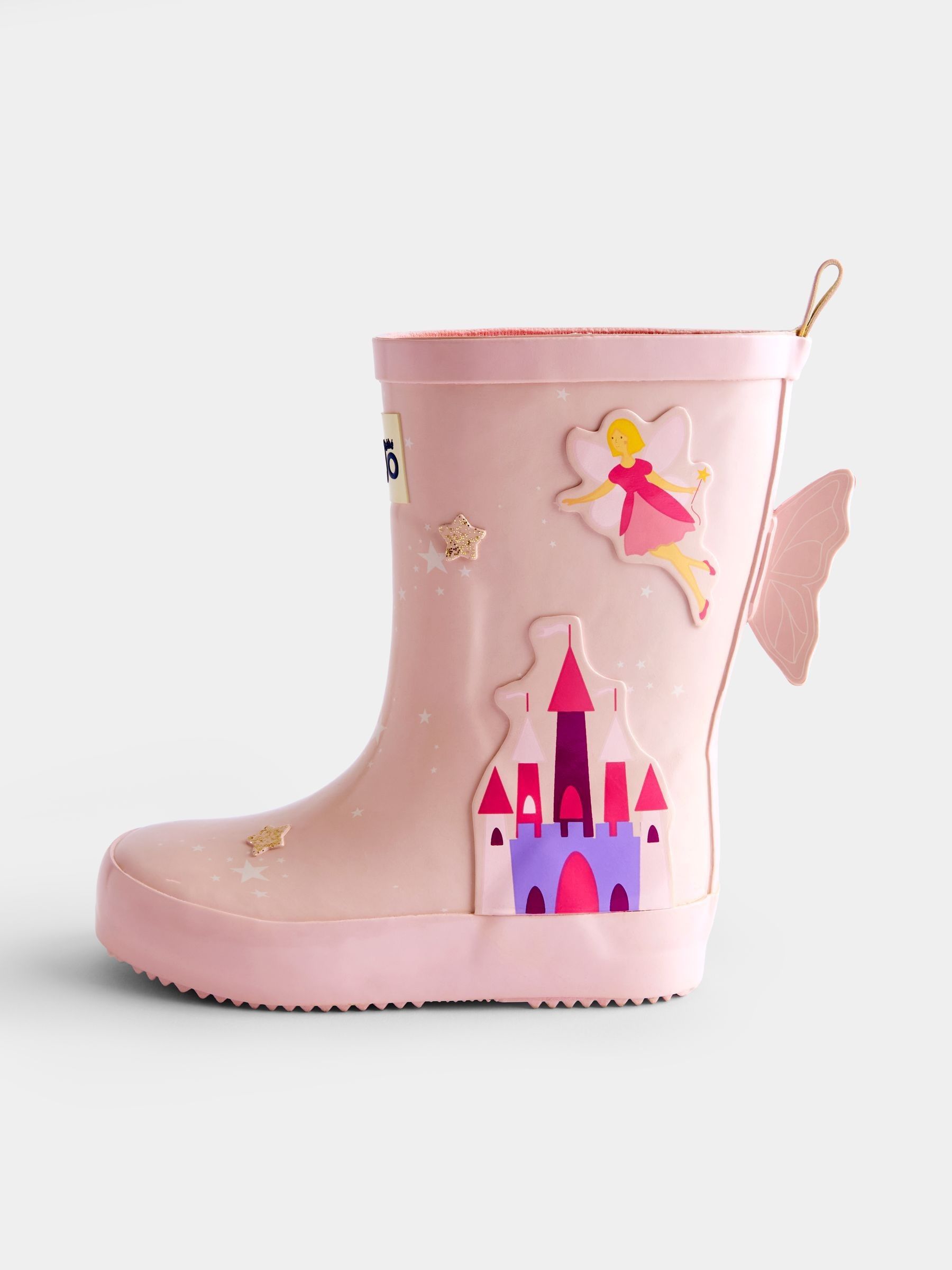 Pink Fairy Wing Cosy Lined Wellies - Image 3 of 5