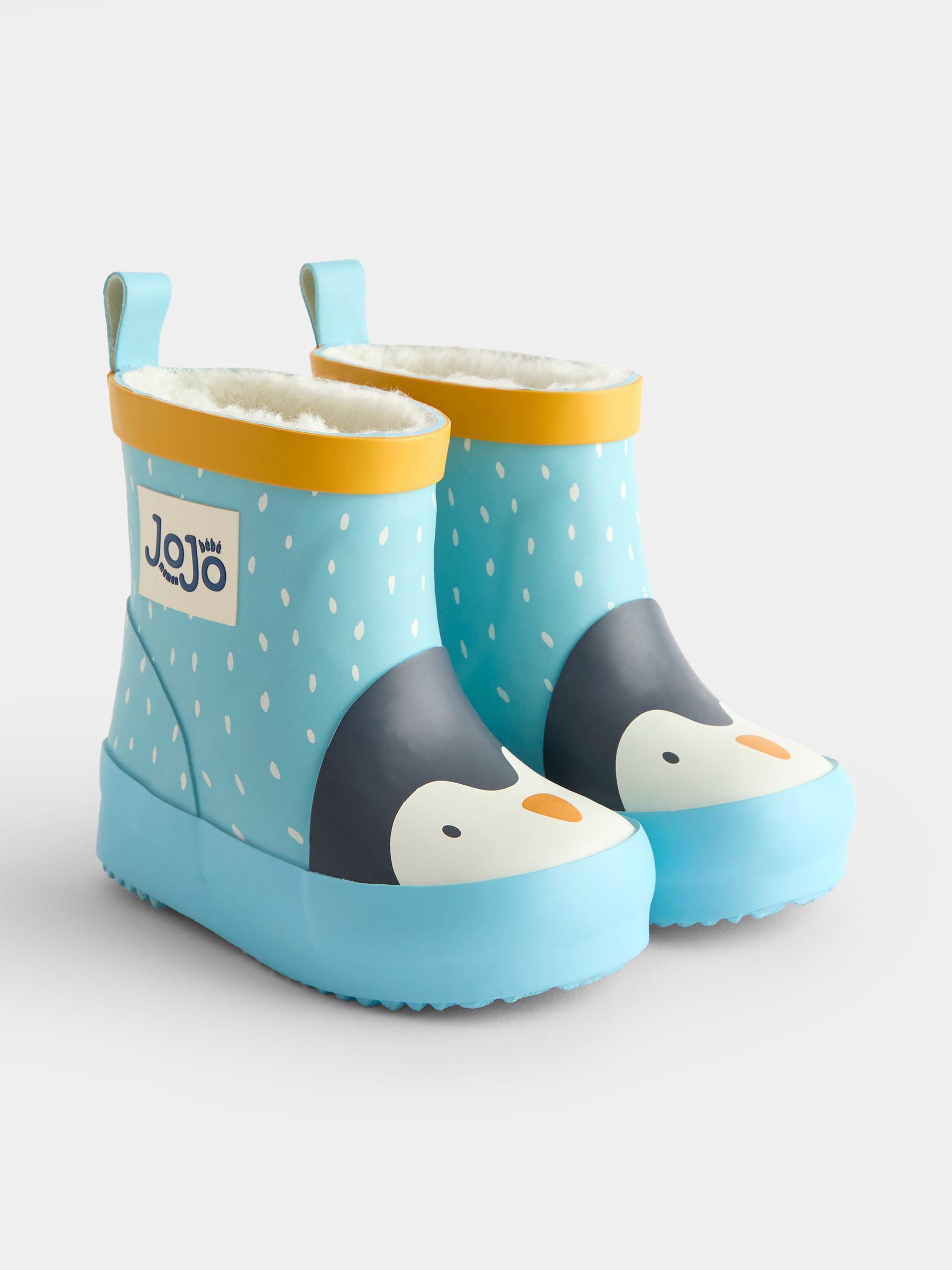 Blue Penguin Character Cosy Lined Wellies - Image 1 of 4