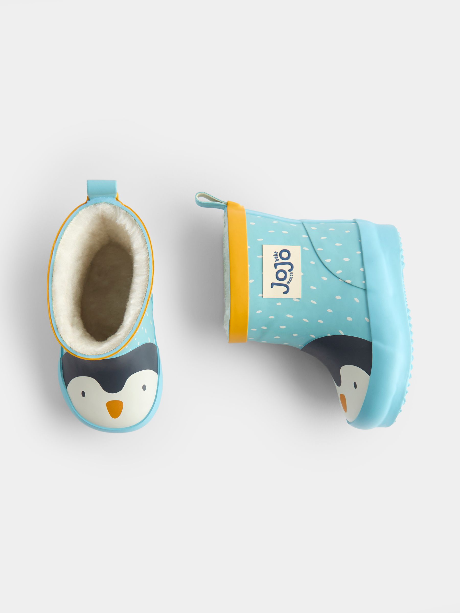 Blue Penguin Character Cosy Lined Wellies - Image 3 of 4