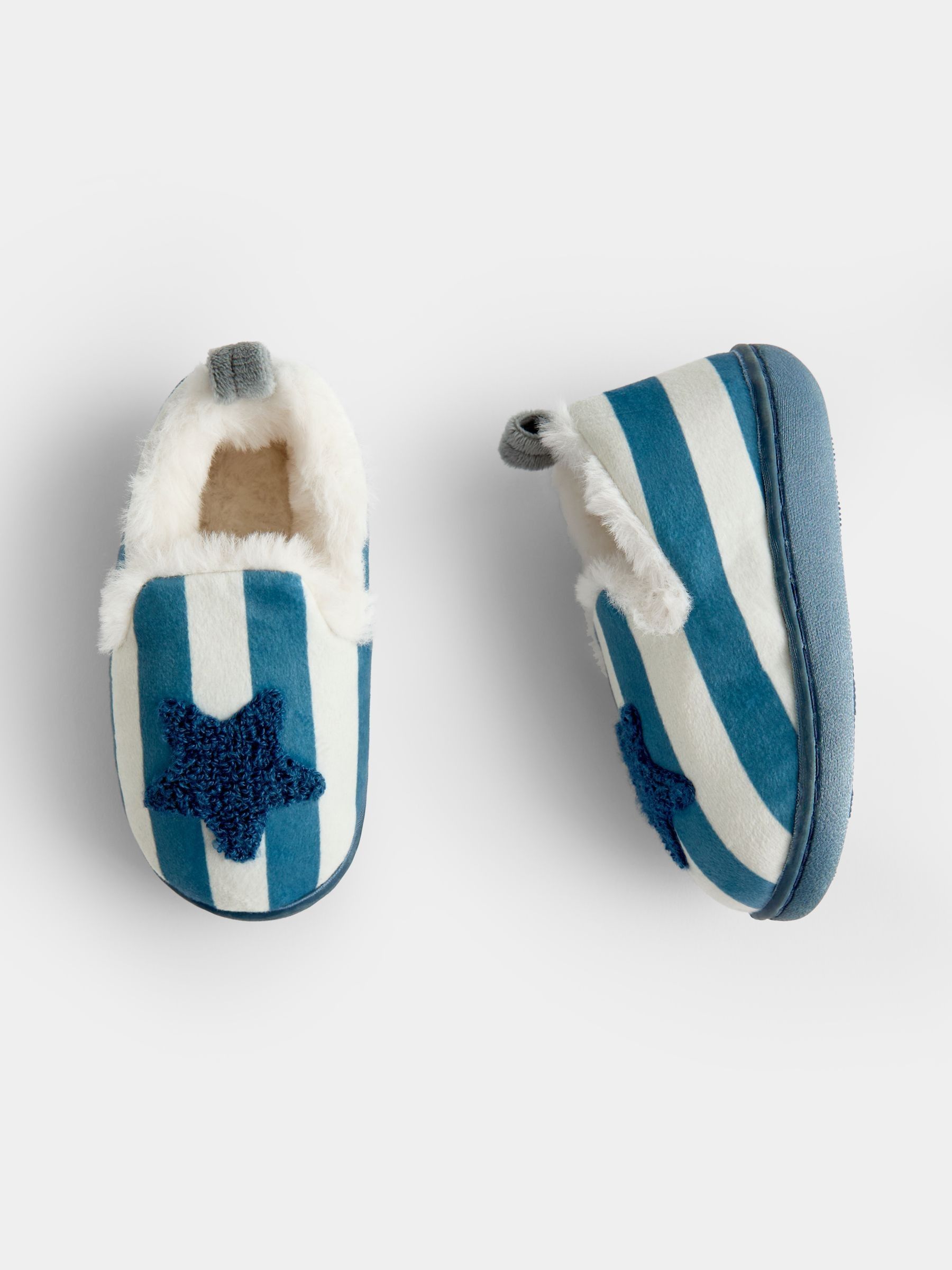 Blue Stripe Star Slippers - Image 3 of 4