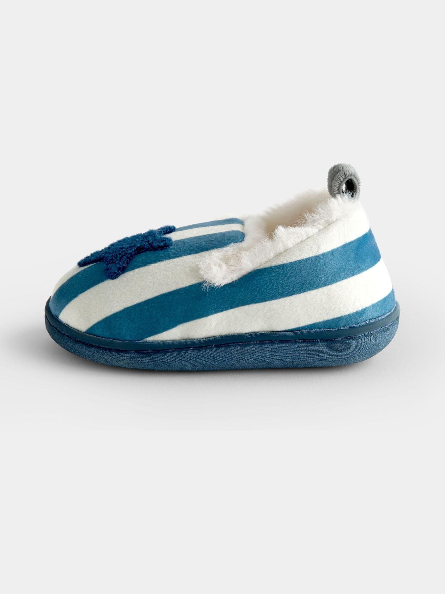 Blue Stripe Star Slippers - Image 4 of 4 Blue Stripe Star Slippers - Image 4 of 4