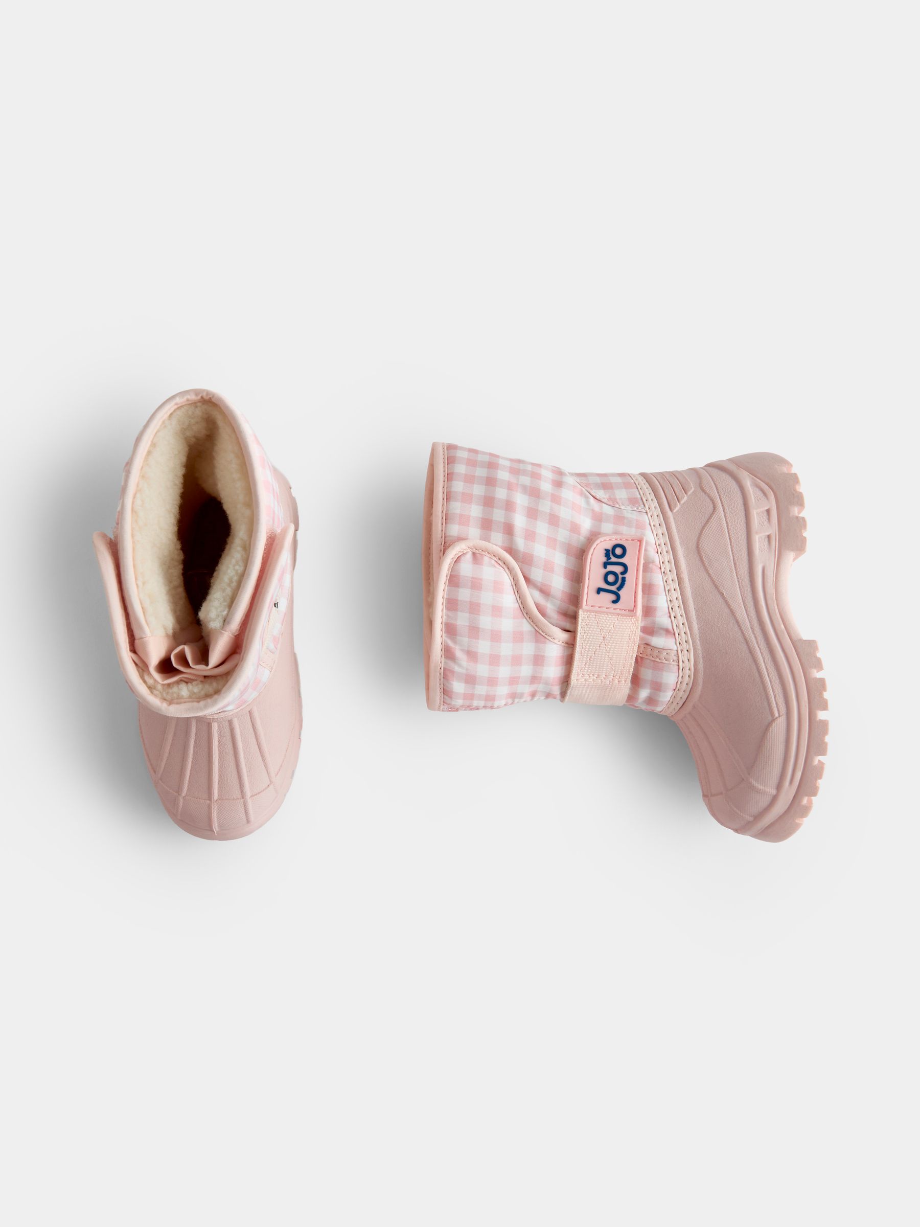 Pink Gingham Alpine Snow Boots - Image 4 of 4