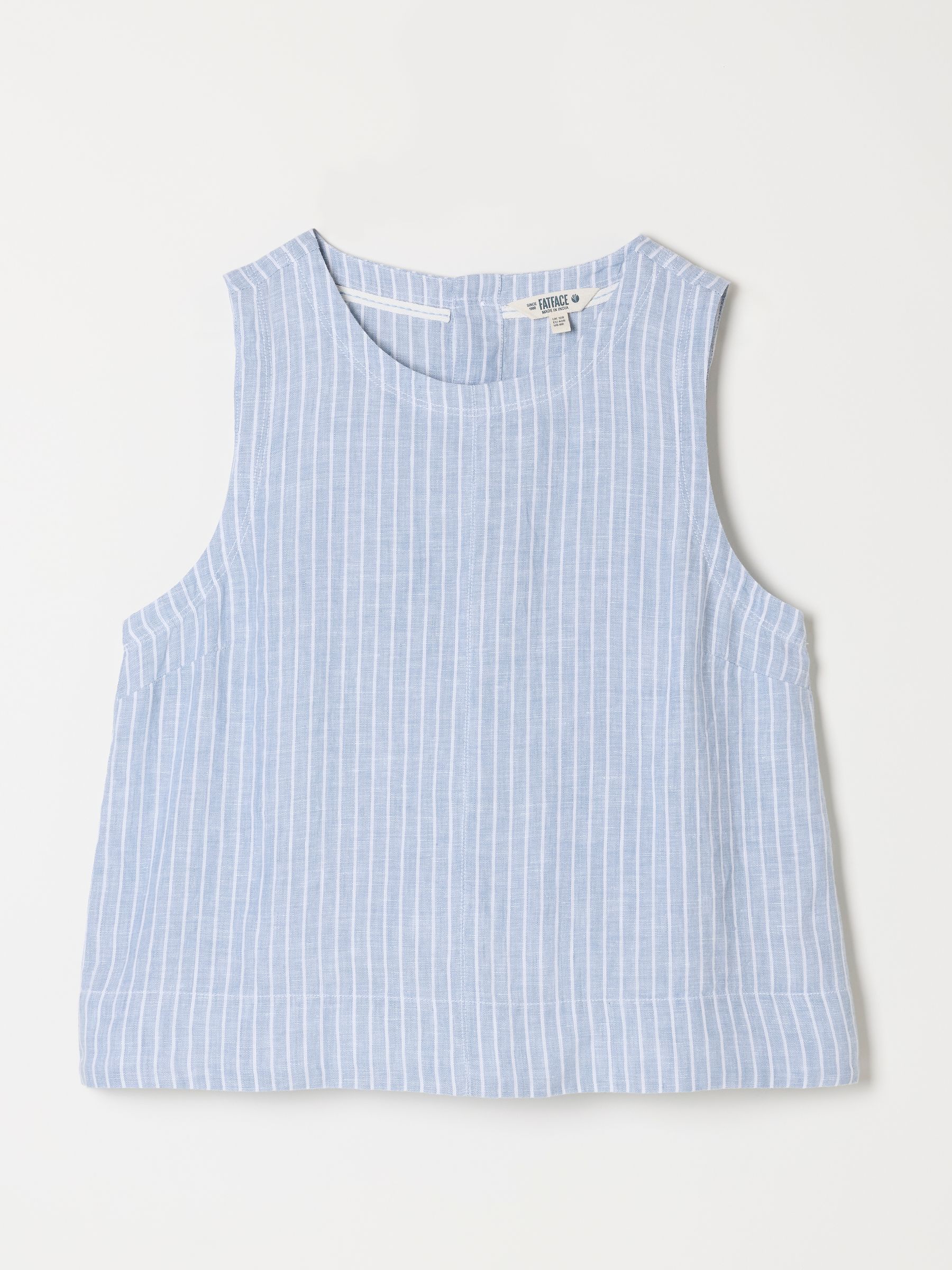 Dara Blue Linen Blouse - Image 1 of 1