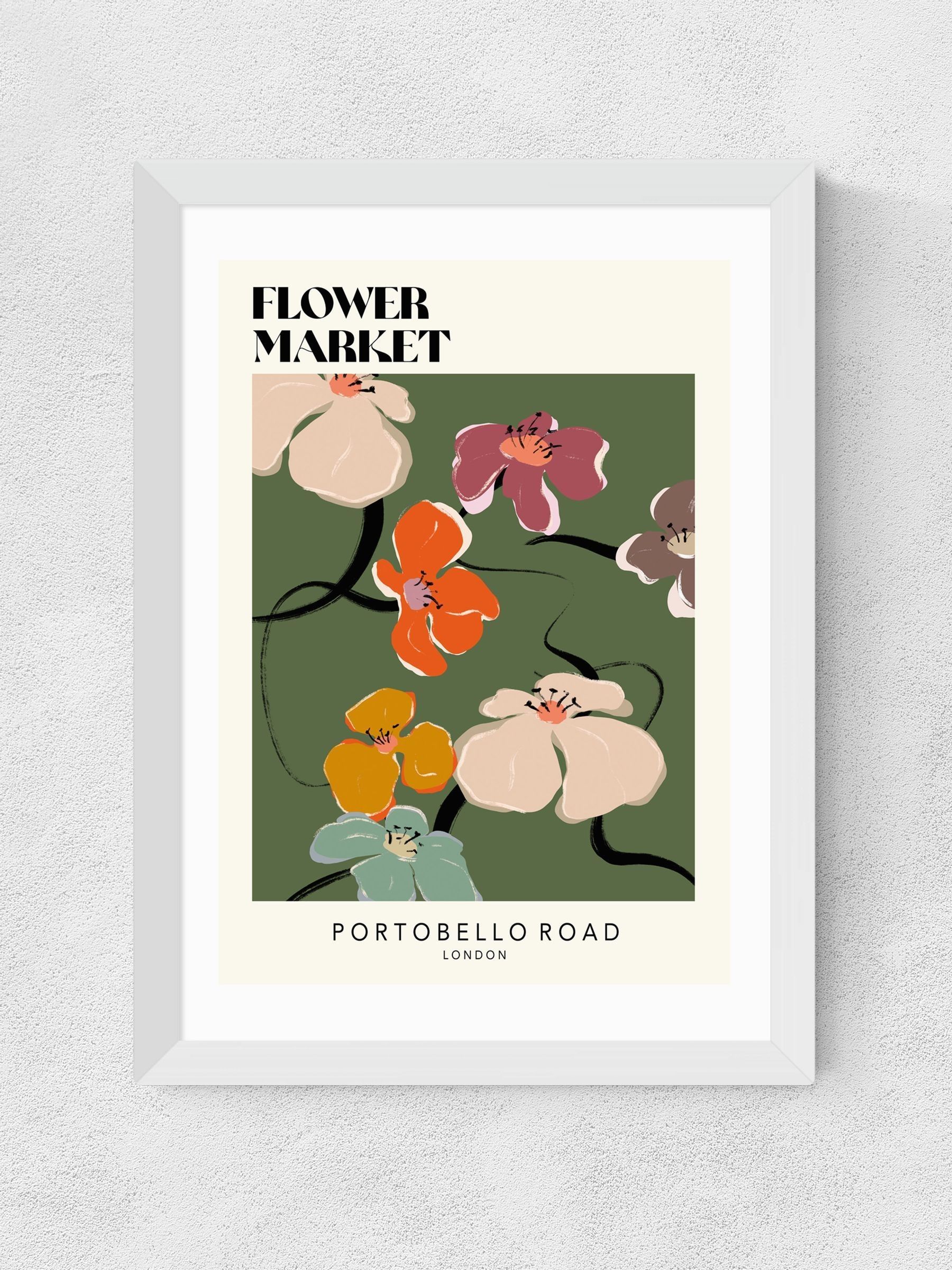 East End Prints White Portobello Road Wall Art Print by Luxe Poster Co - Image 2 of 2