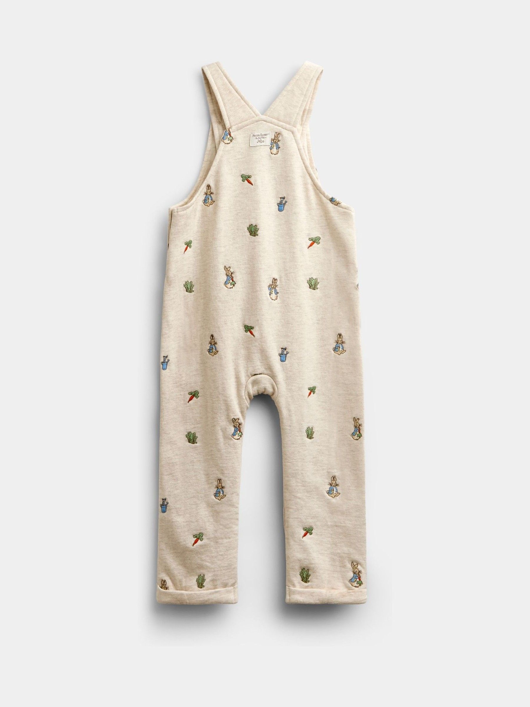 Natural Peter Rabbit™ Embroidered Dungaree & Bodysuit Set - Image 3 of 6