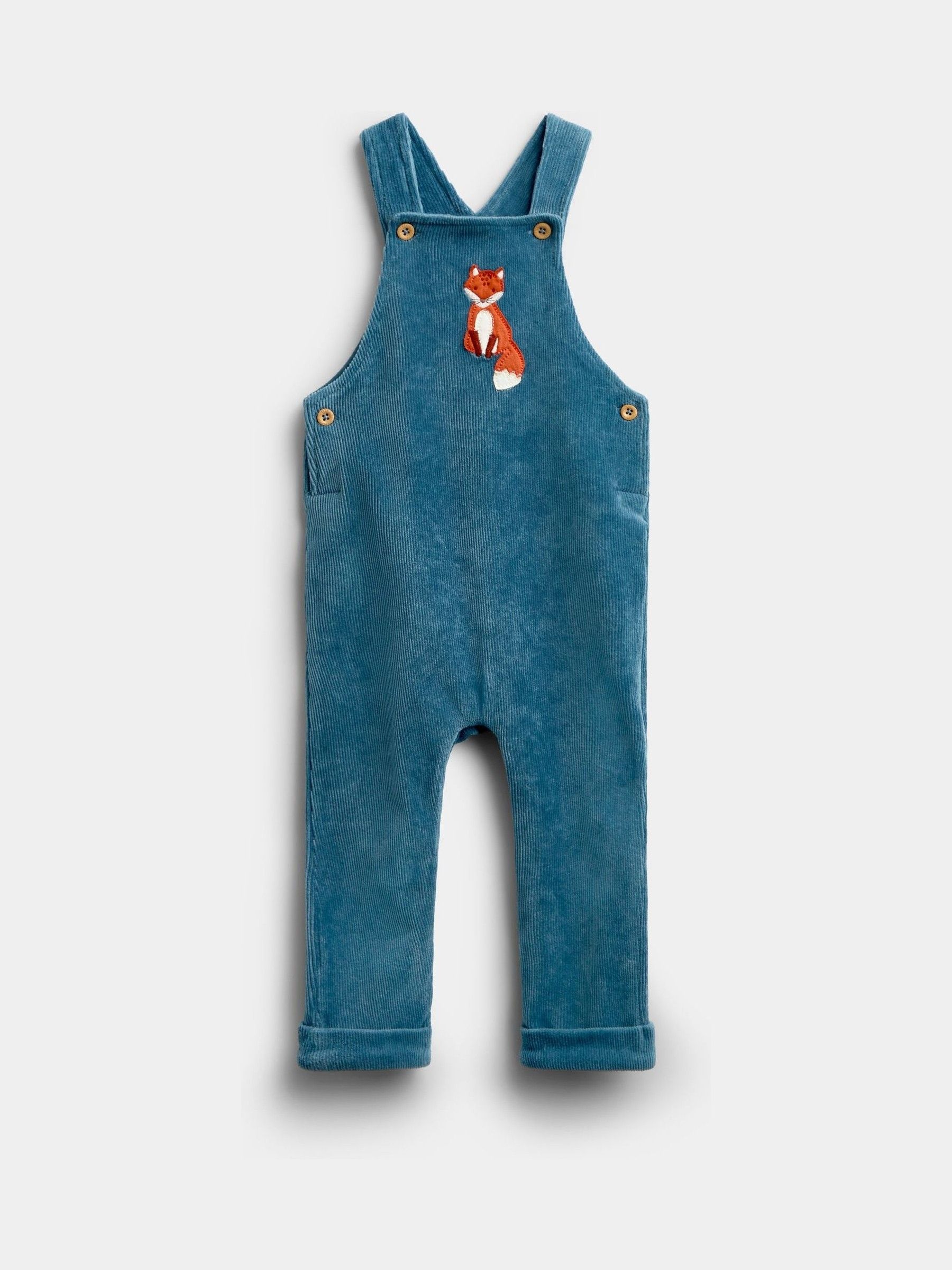 Blue Fox Jersey Dungaree & Bodysuit Set - Image 4 of 6