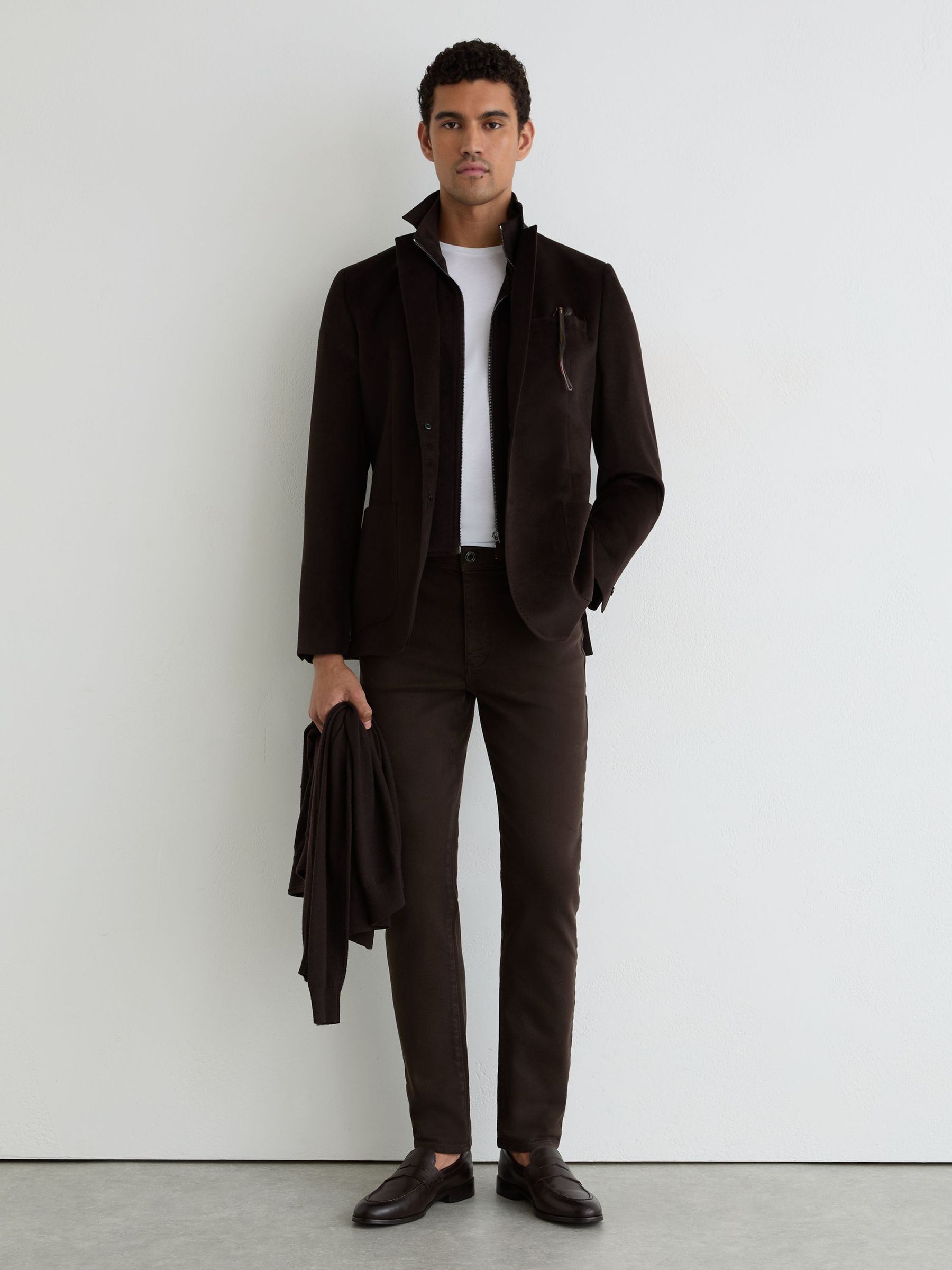 Jeans in Chocolate Brown - Image 1 of 7