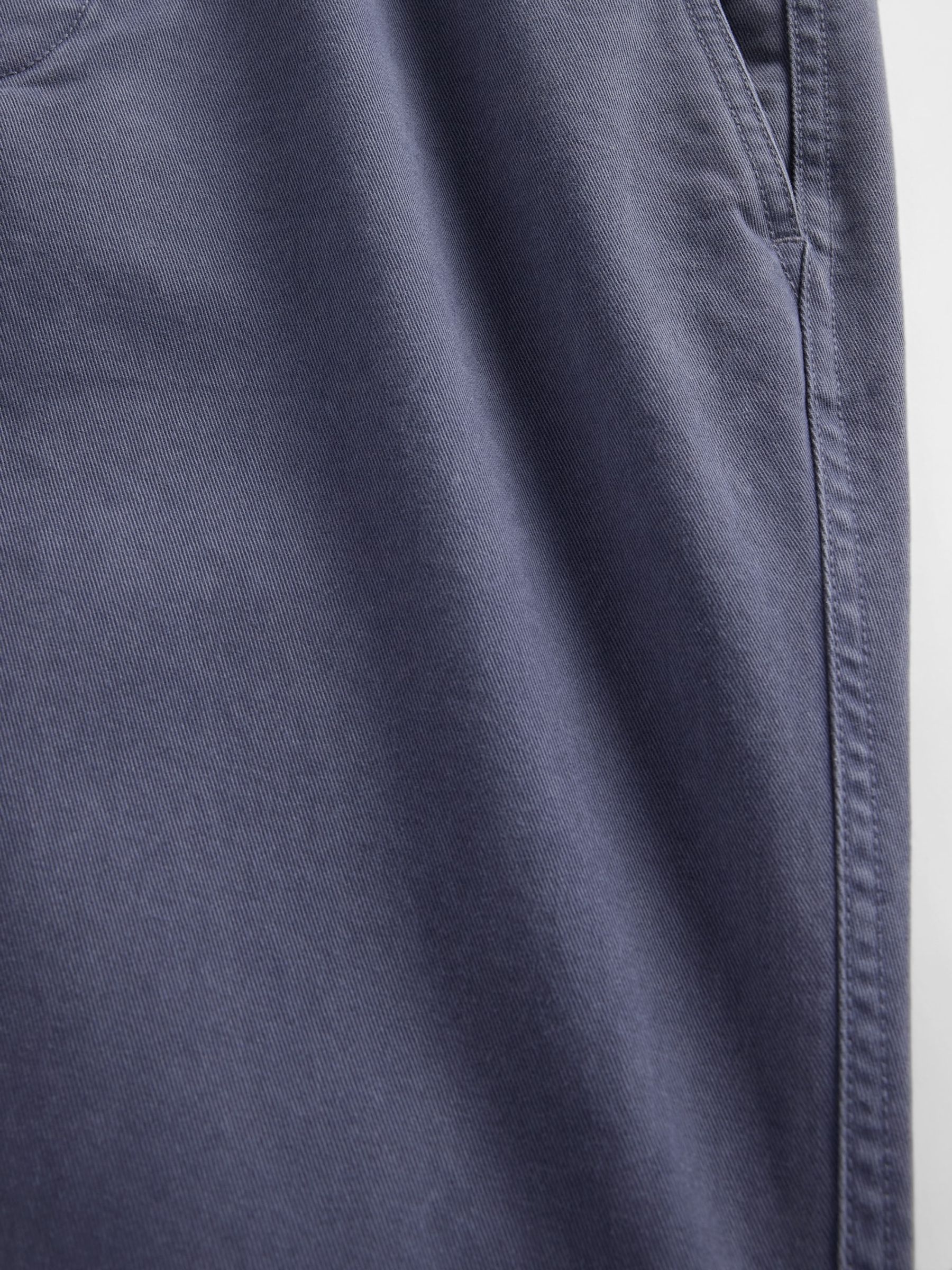 Blue Heavyweight Twill Relaxed Straight Chinos - Image 5 of 5