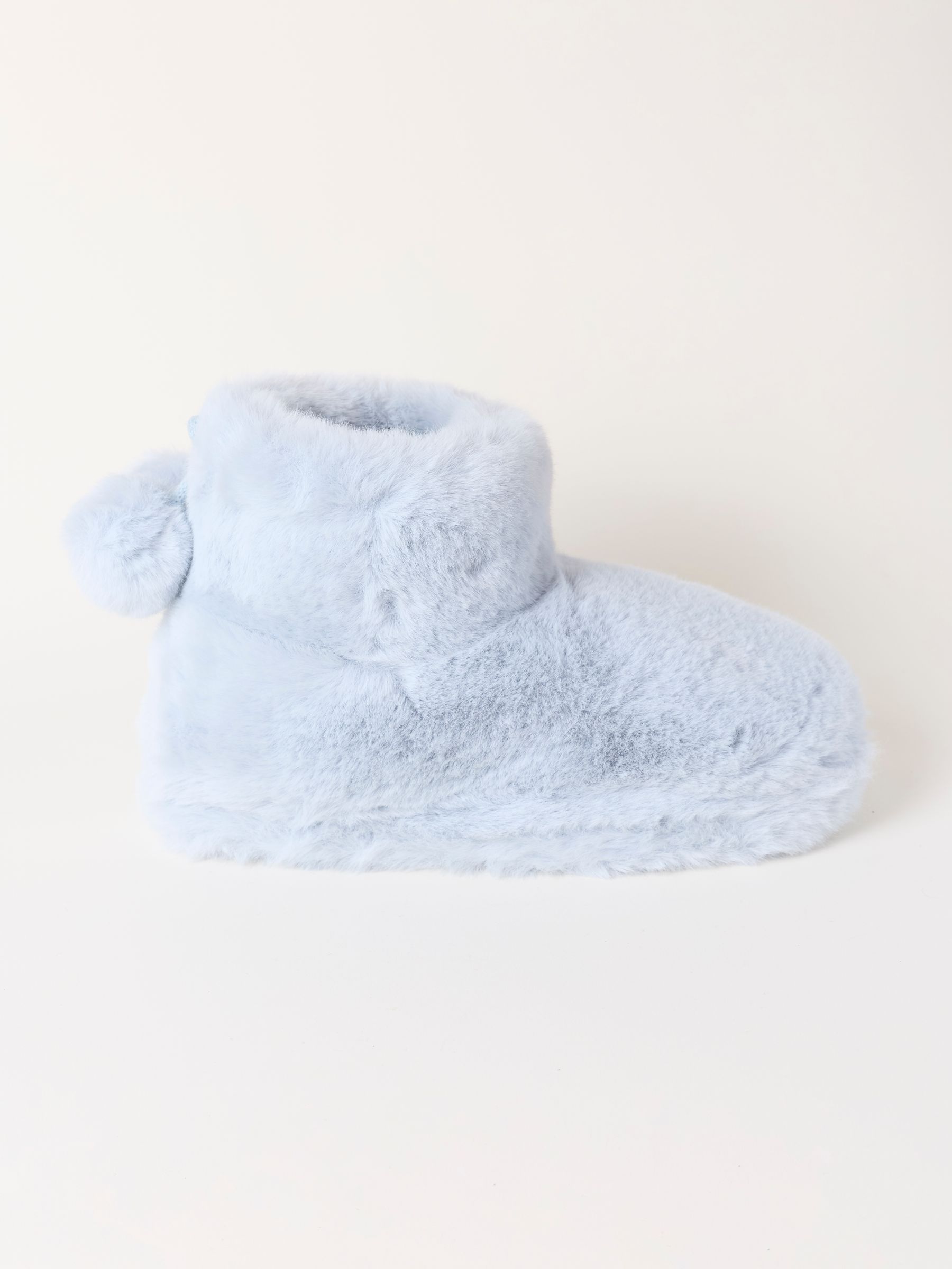 Farah Light Blue Faux Fur Boot Slipper - Image 1 of 3
