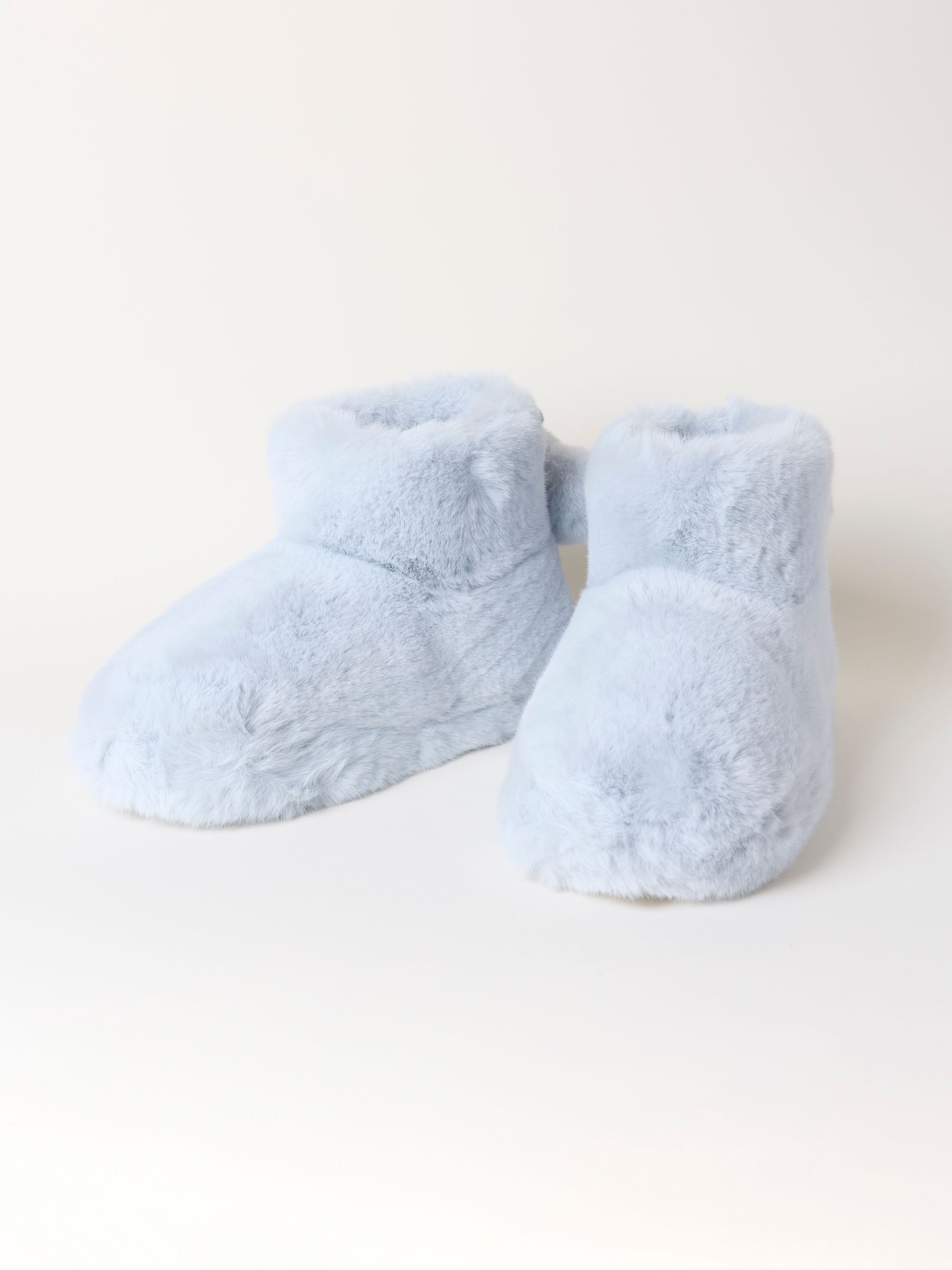 Farah Light Blue Faux Fur Boot Slipper - Image 3 of 3