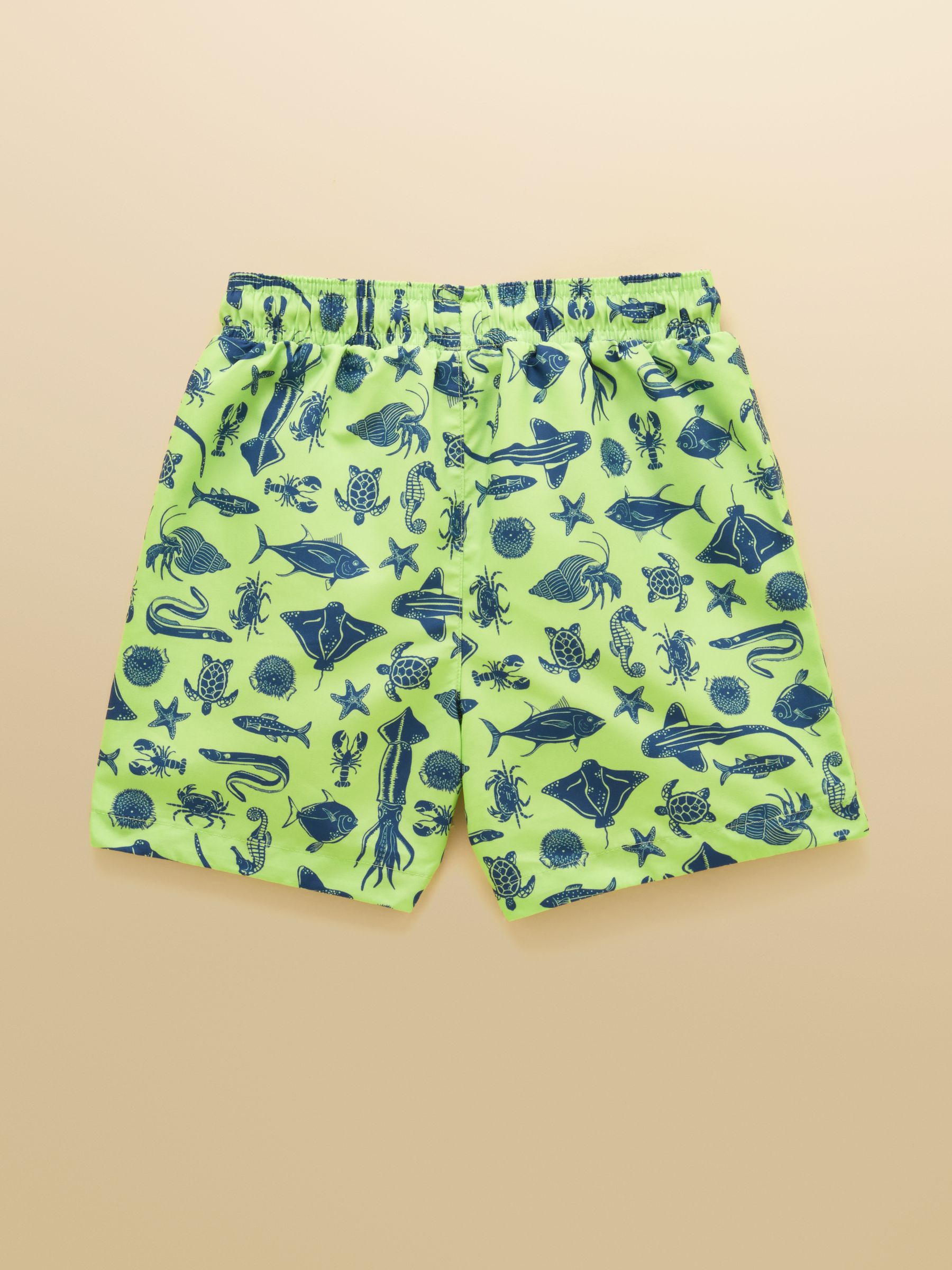 Boys' Ocean Lime Green Printed Swim Shorts - Image 2 of 4