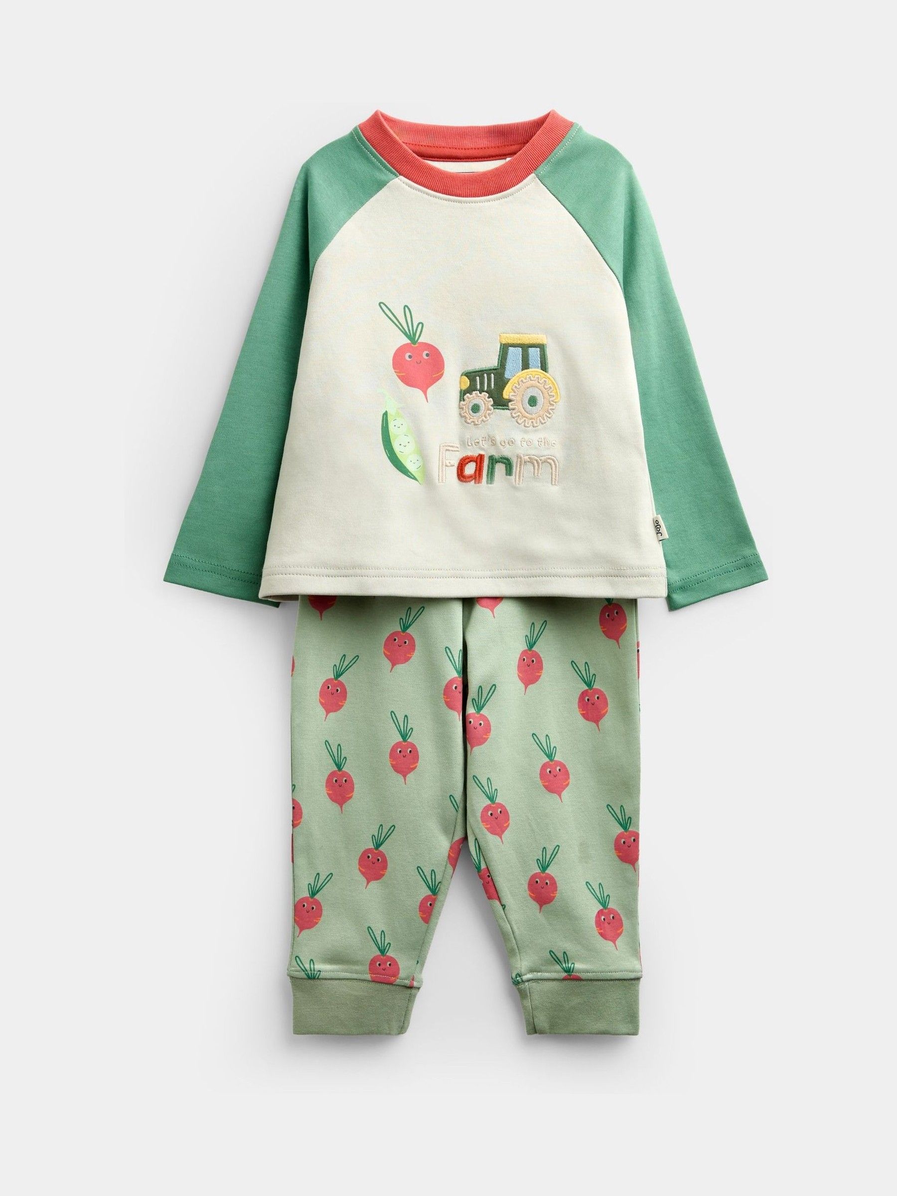 Green Farm 2-Pack Jersey Pyjamas - Image 2 of 14
