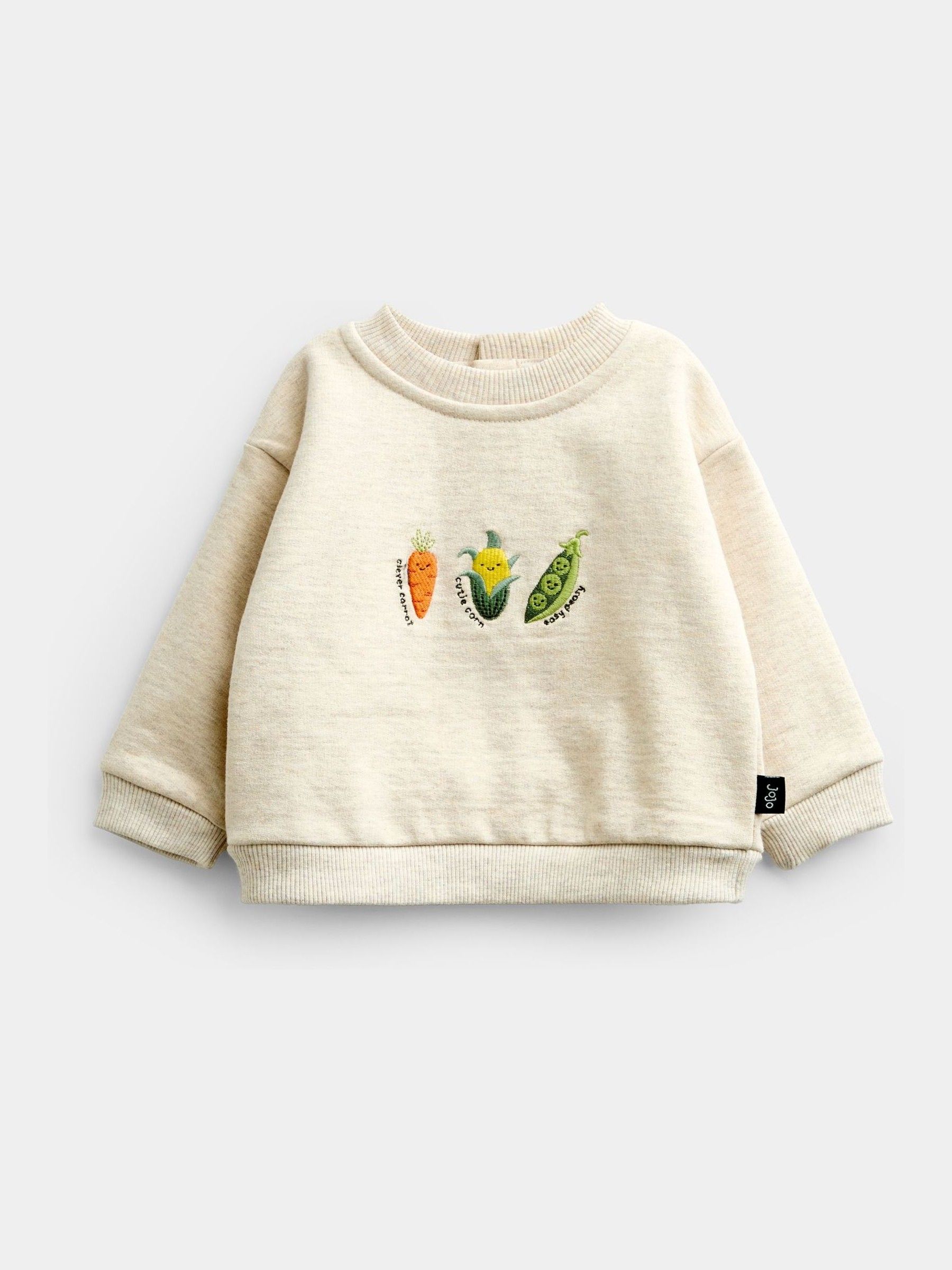 Green Vegetable Appliqué Sweatshirt & Jogger Set - Image 2 of 7