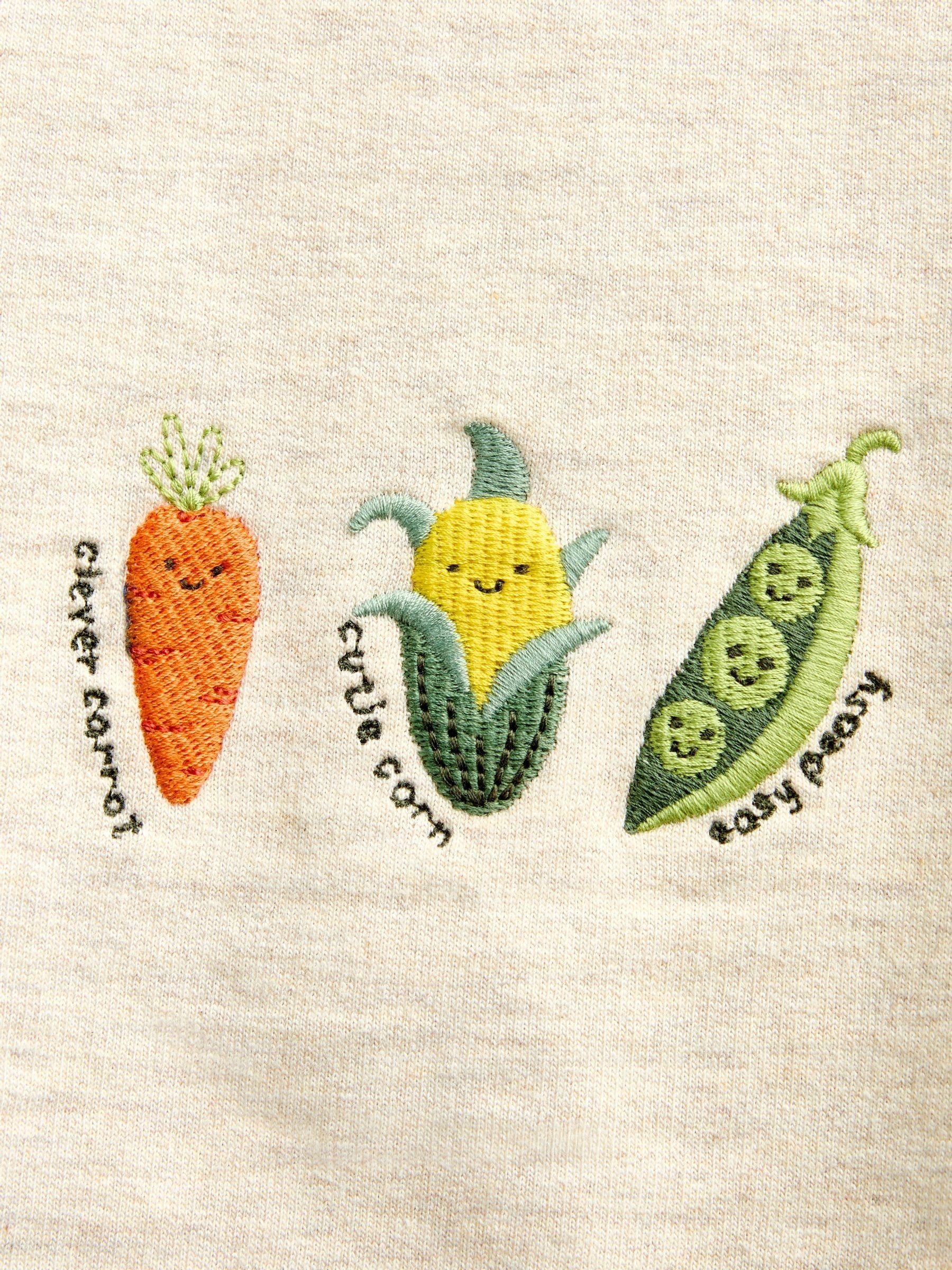Green Vegetable Appliqué Sweatshirt & Jogger Set - Image 8 of 8 Green Vegetable Appliqué Sweatshirt & Jogger Set - Image 8 of 8